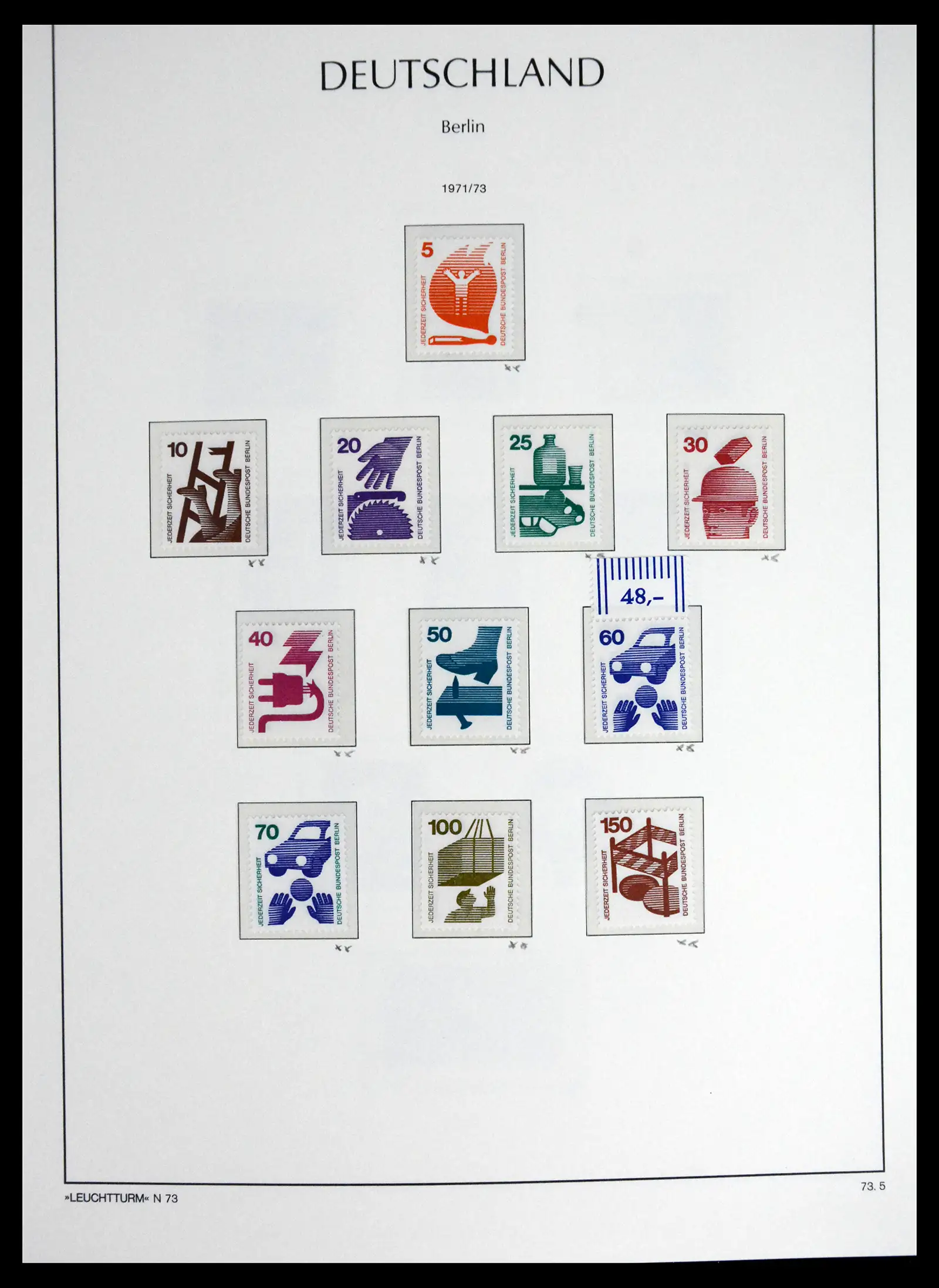 41703 0041 - Stamp collection 41703 Berlin complete mnh 1948-1990.