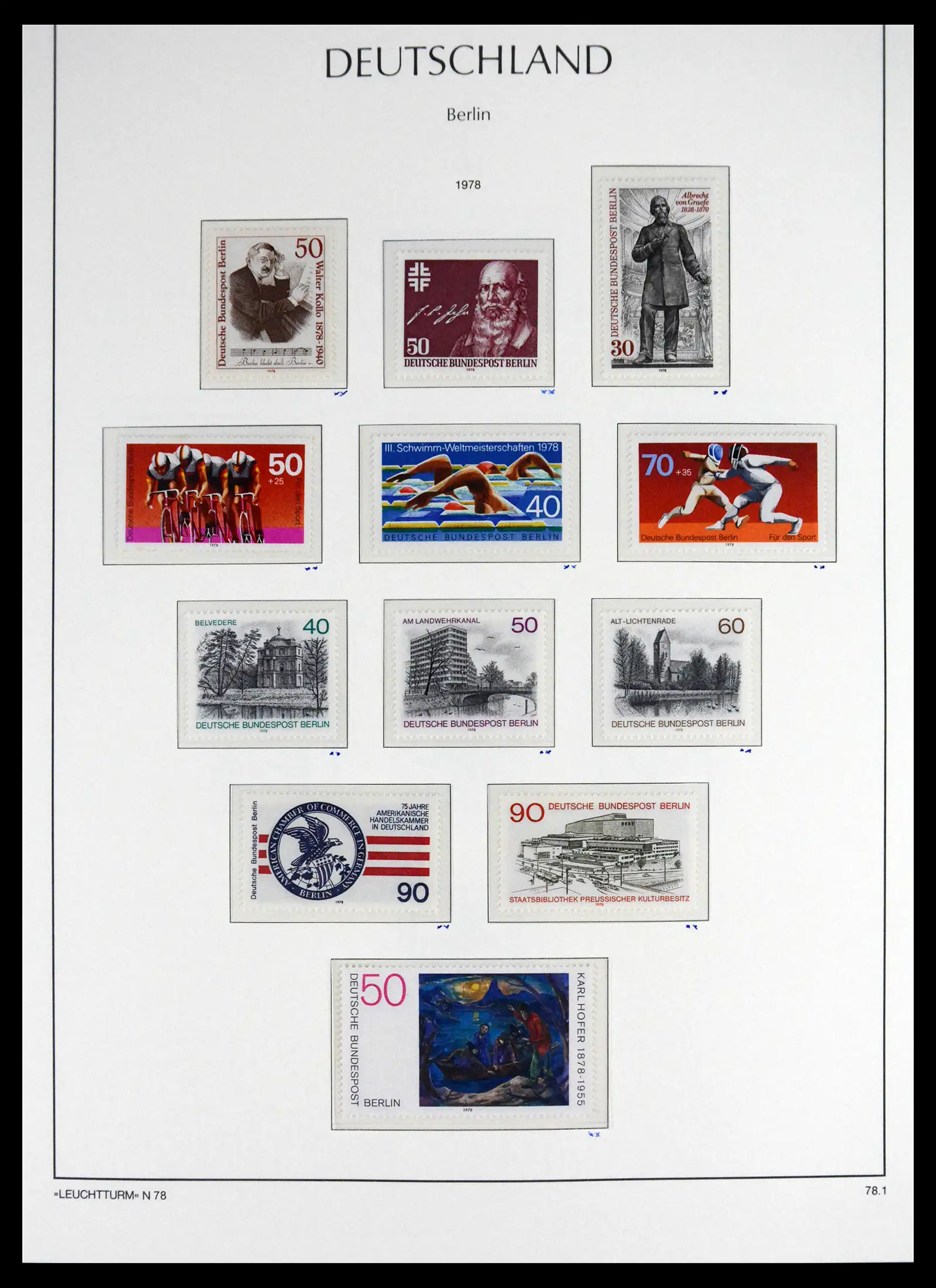 41703 0054 - Stamp collection 41703 Berlin complete mnh 1948-1990.