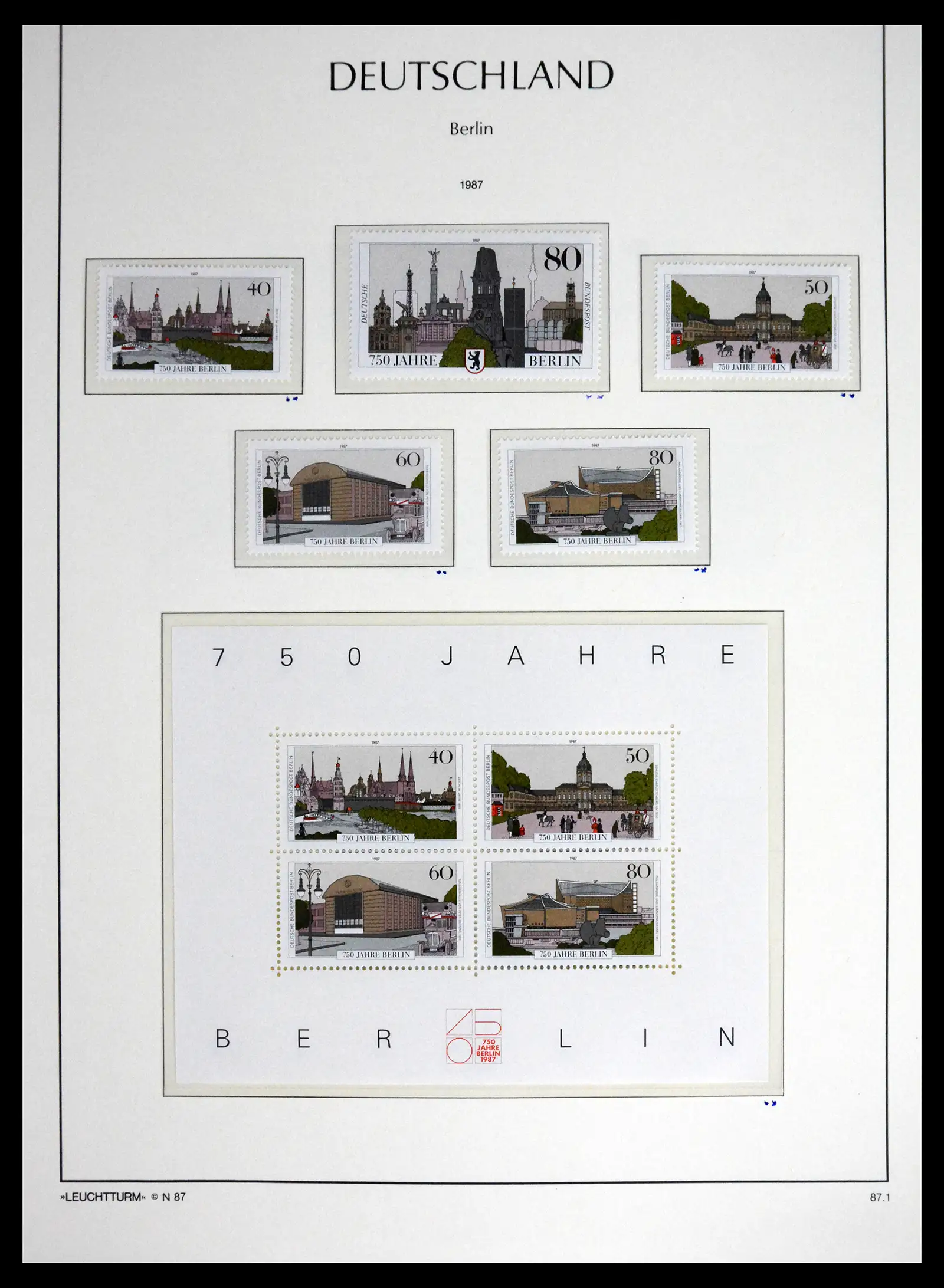 41703 0073 - Stamp collection 41703 Berlin complete mnh 1948-1990.