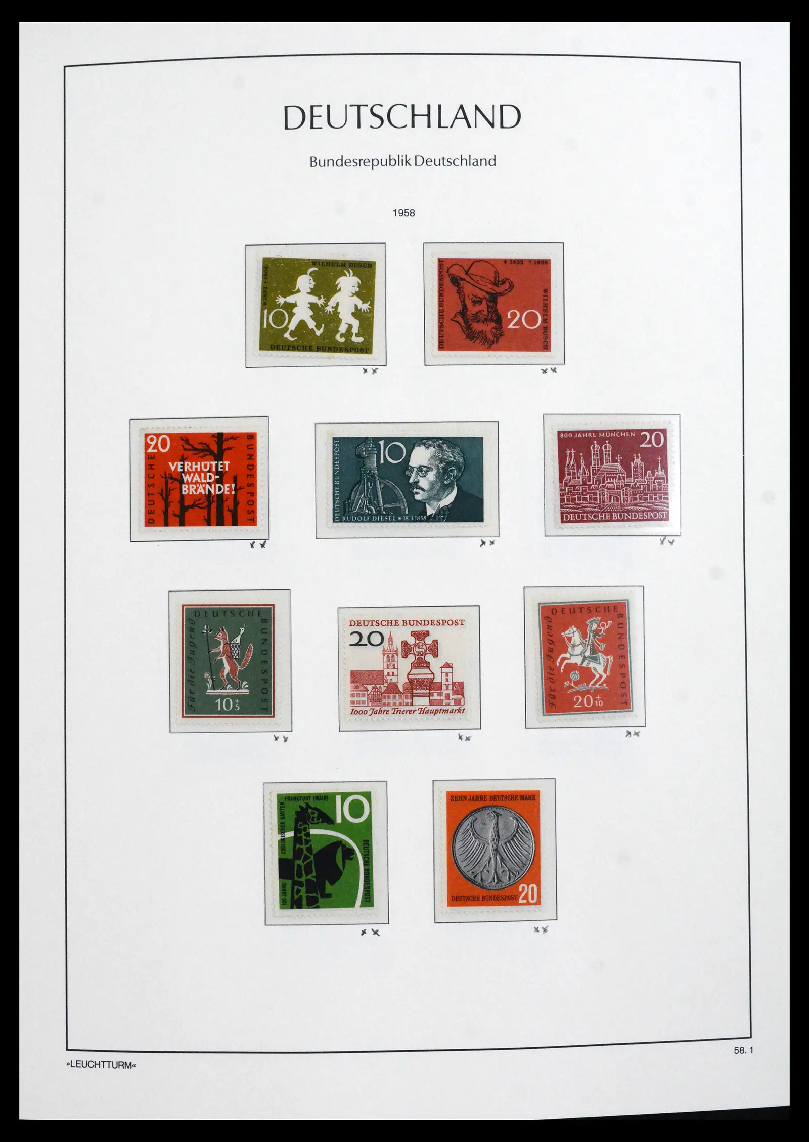 41704 0013 - Postzegelverzameling 41704 Bund compleet 1949-2022.