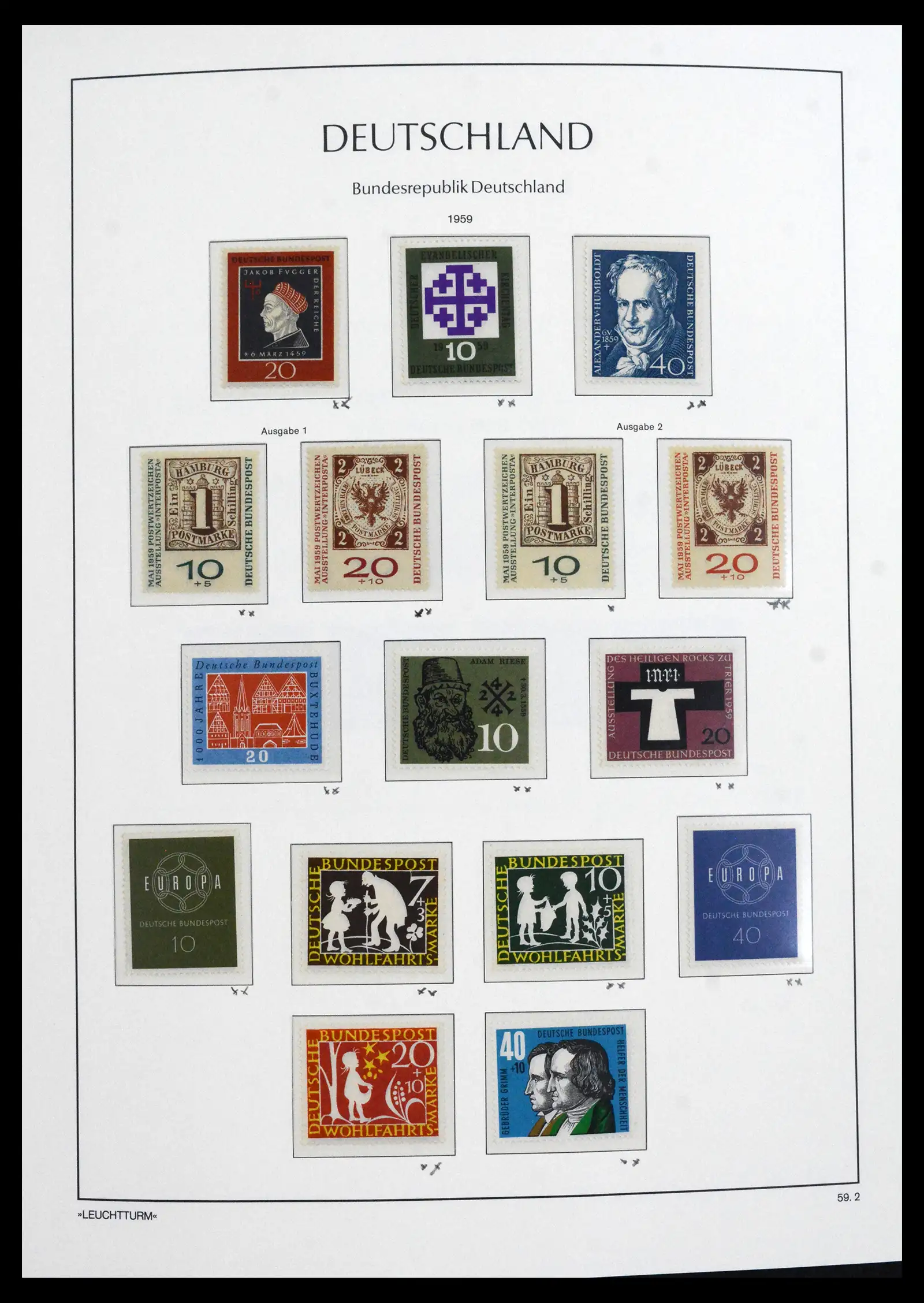 41704 0016 - Postzegelverzameling 41704 Bund compleet 1949-2022.