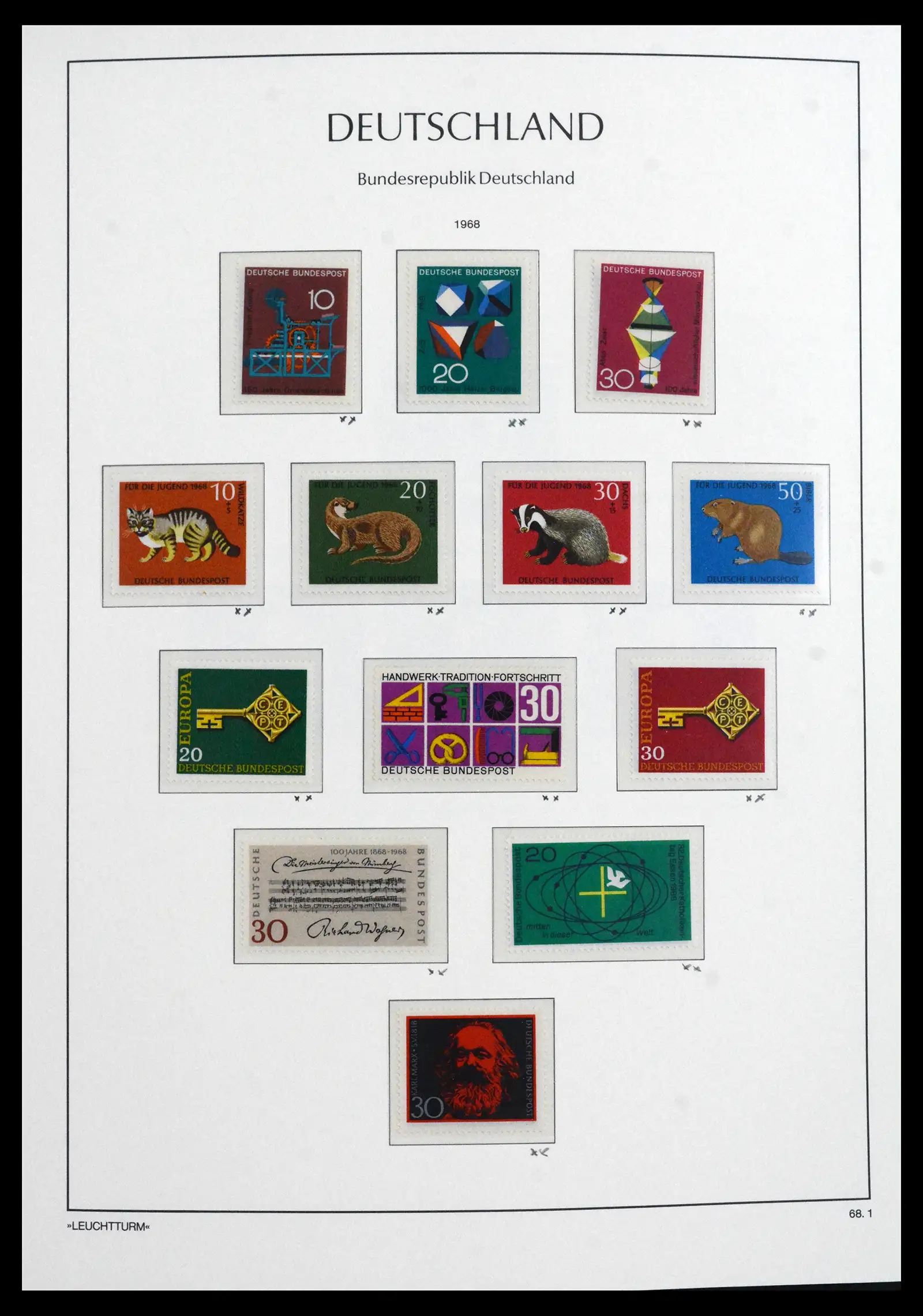 41704 0039 - Postzegelverzameling 41704 Bund compleet 1949-2022.