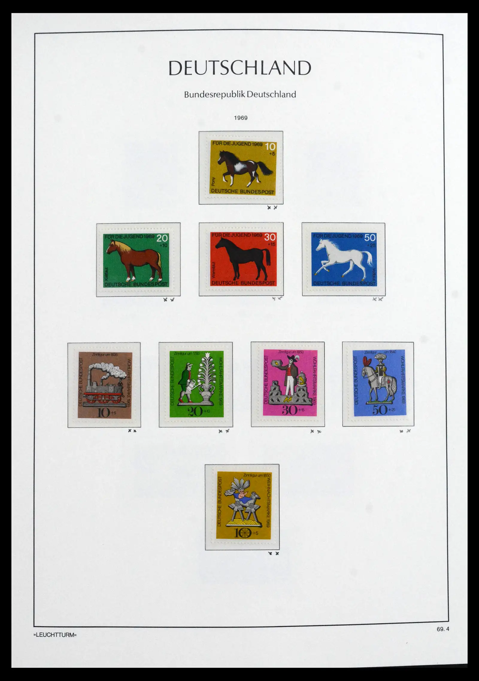 41704 0046 - Postzegelverzameling 41704 Bund compleet 1949-2022.