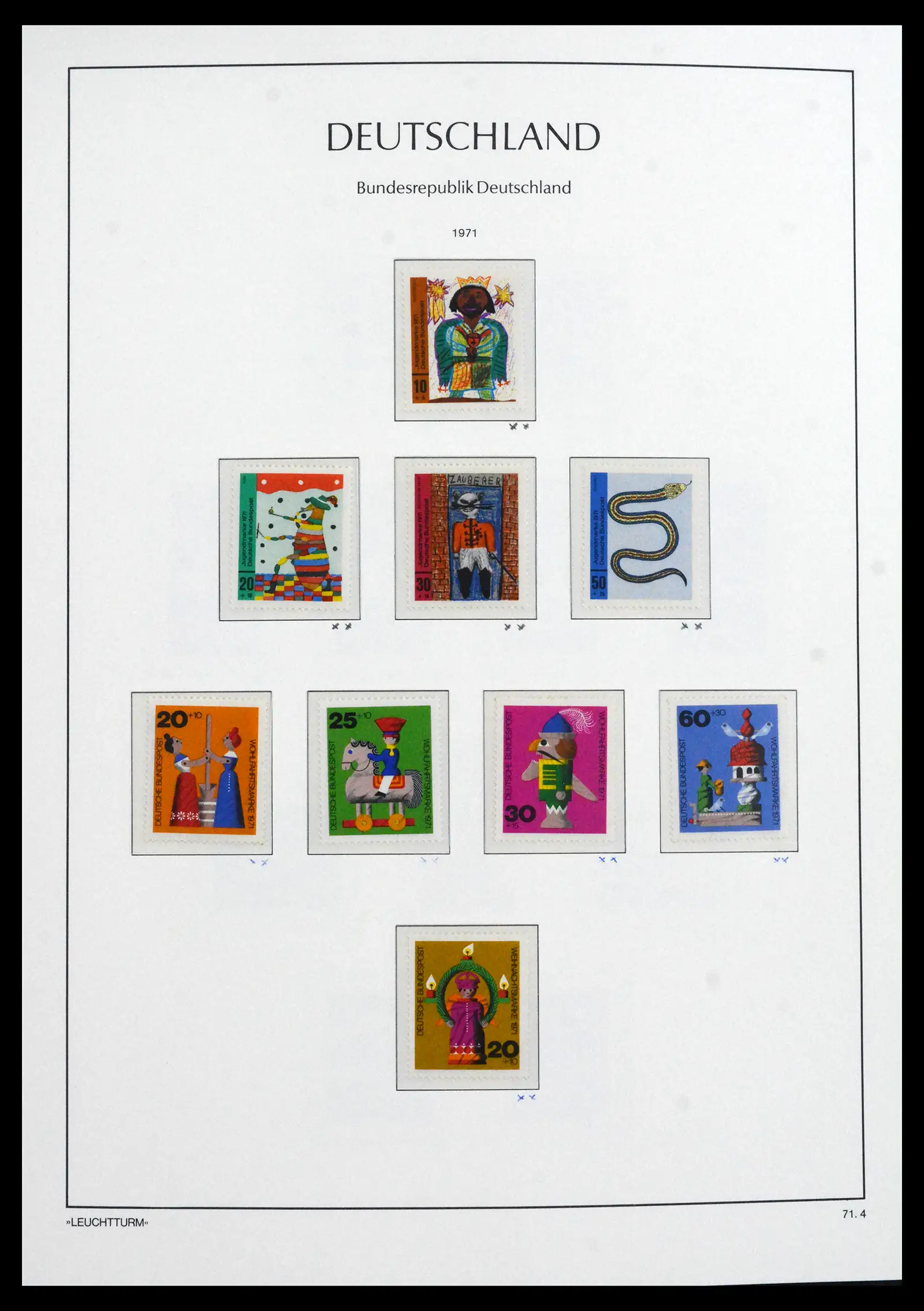 41704 0053 - Postzegelverzameling 41704 Bund compleet 1949-2022.