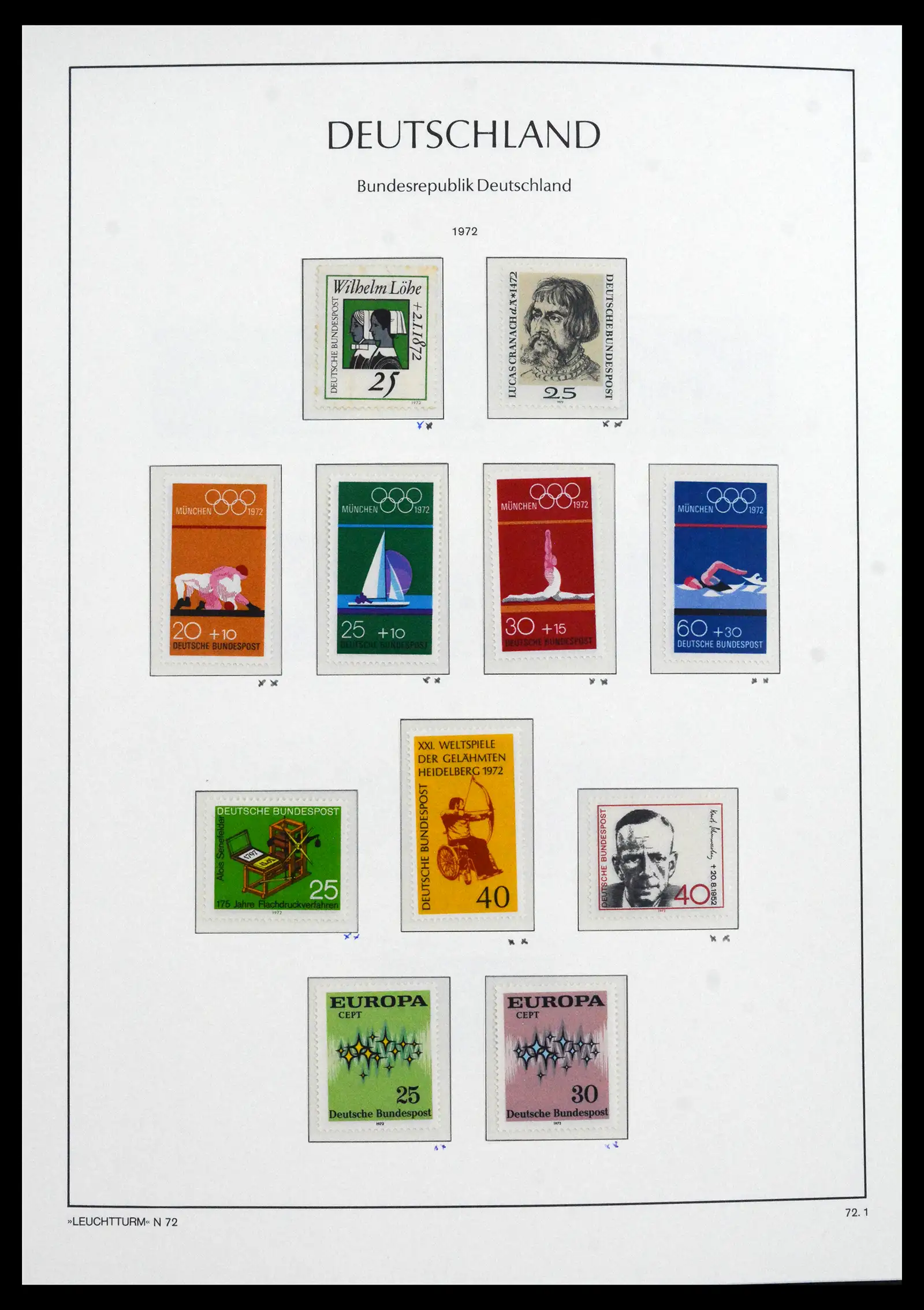 41704 0054 - Postzegelverzameling 41704 Bund compleet 1949-2022.