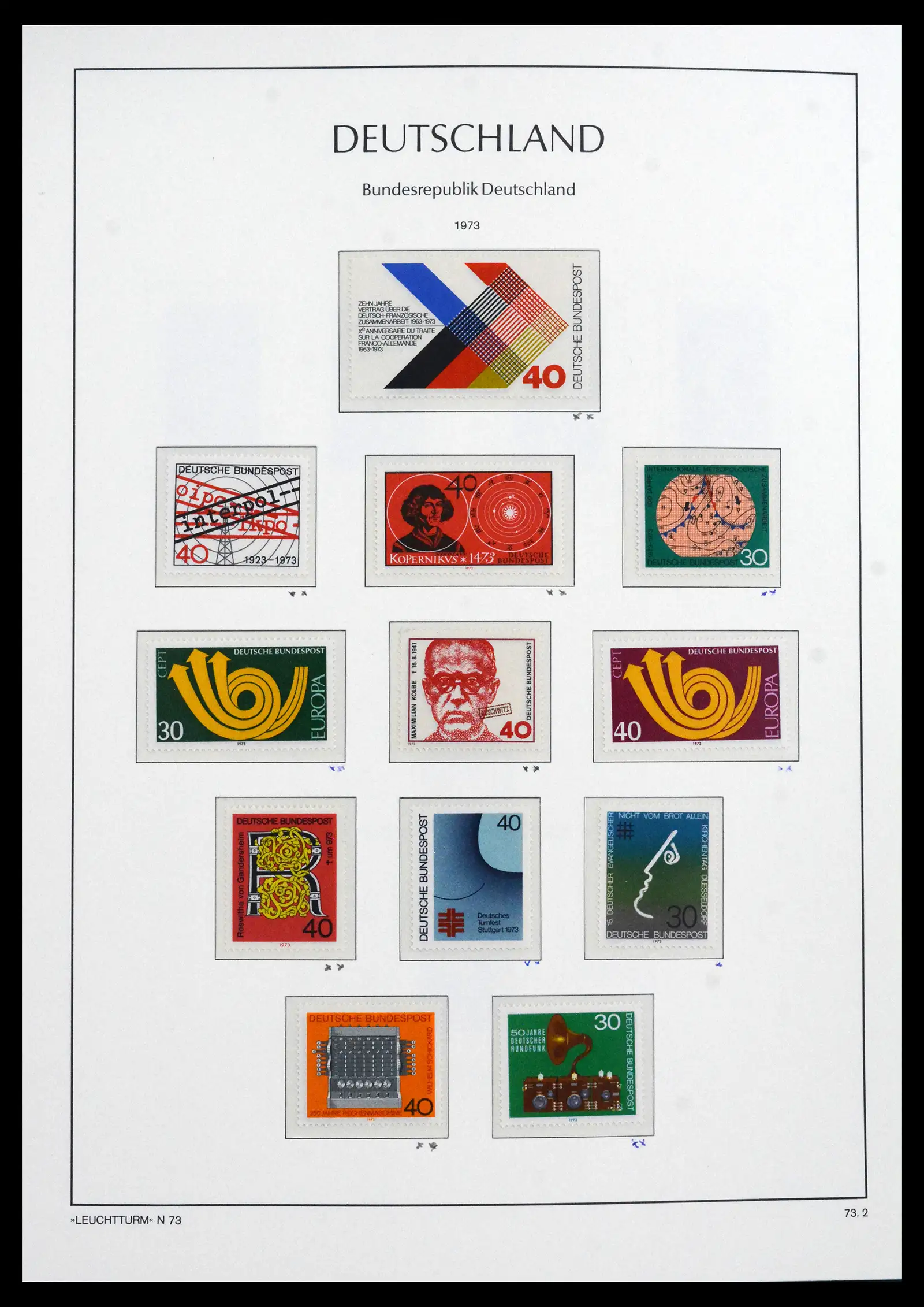 41704 0061 - Postzegelverzameling 41704 Bund compleet 1949-2022.