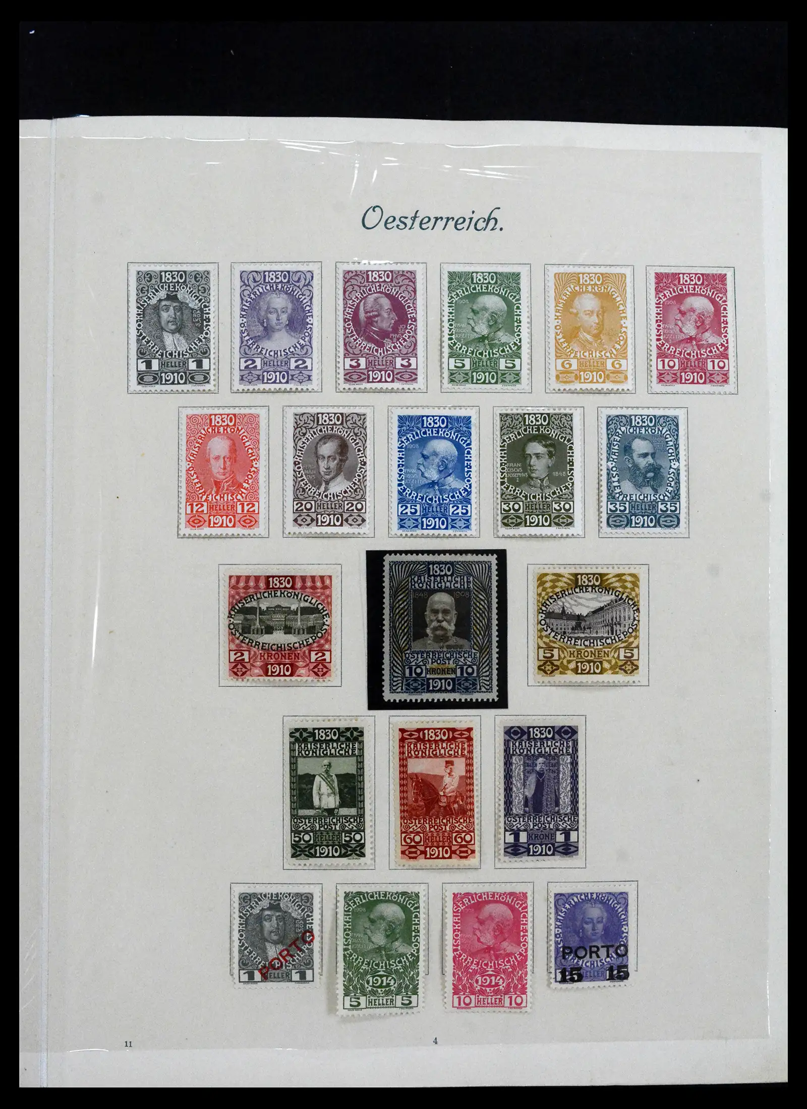 41705 0012 - Stamp collection 41705 Austria and territories complete 1850-1957.