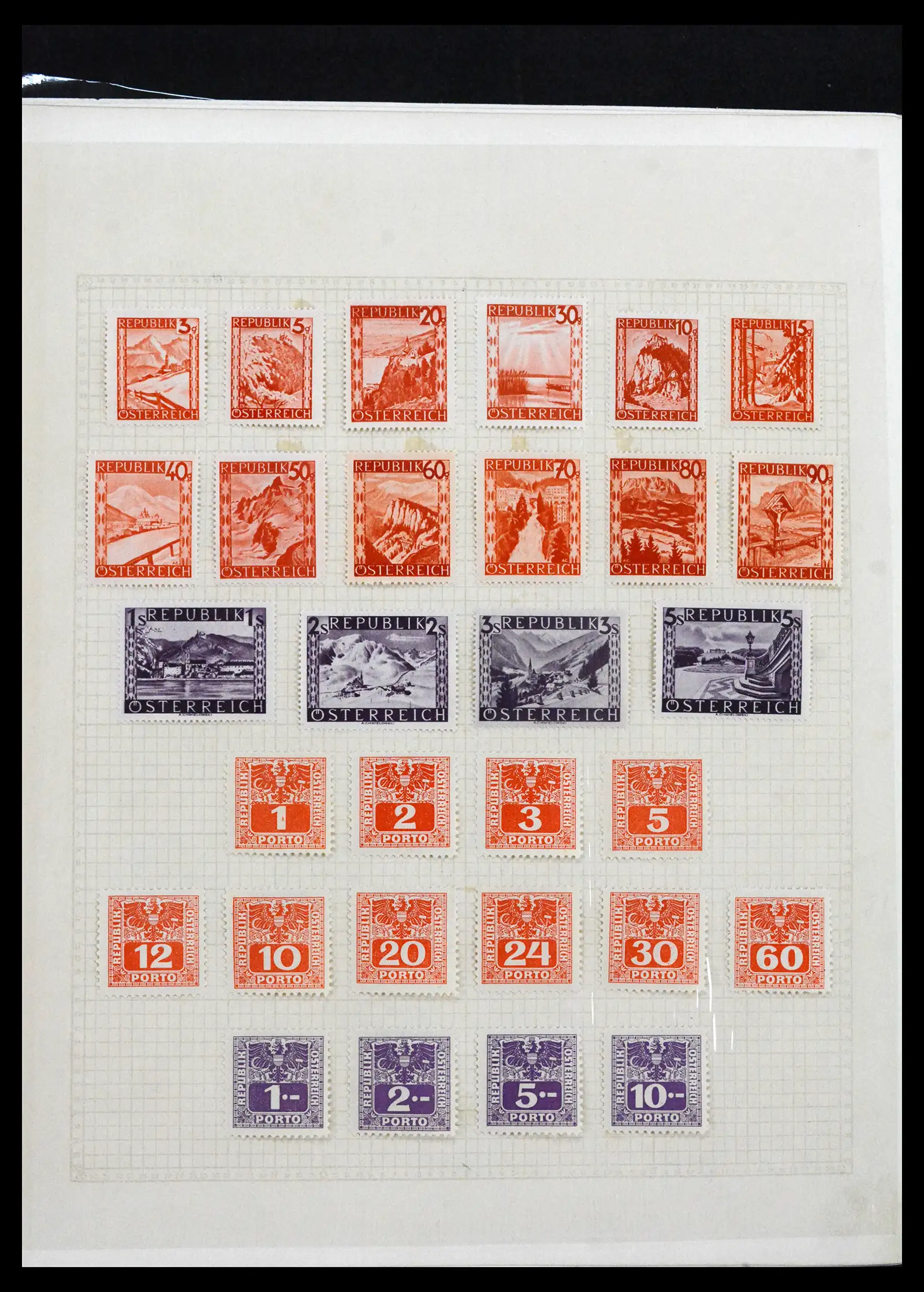 41705 0054 - Stamp collection 41705 Austria and territories complete 1850-1957.