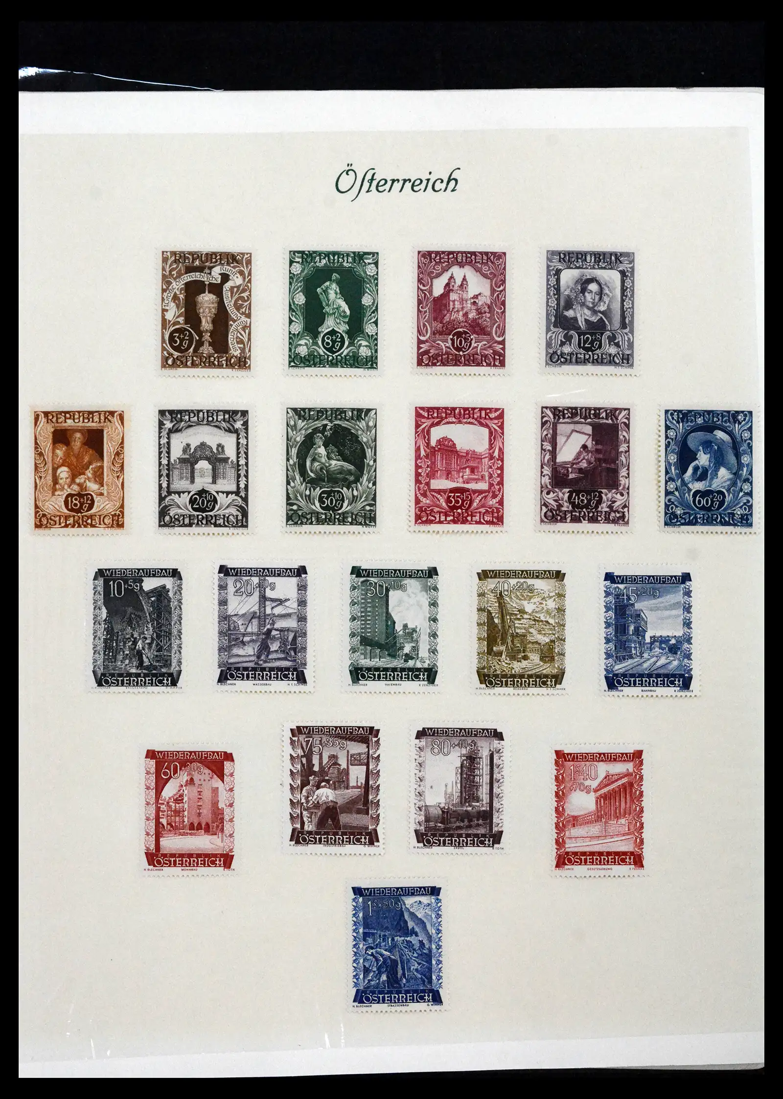 41705 0059 - Stamp collection 41705 Austria and territories complete 1850-1957.