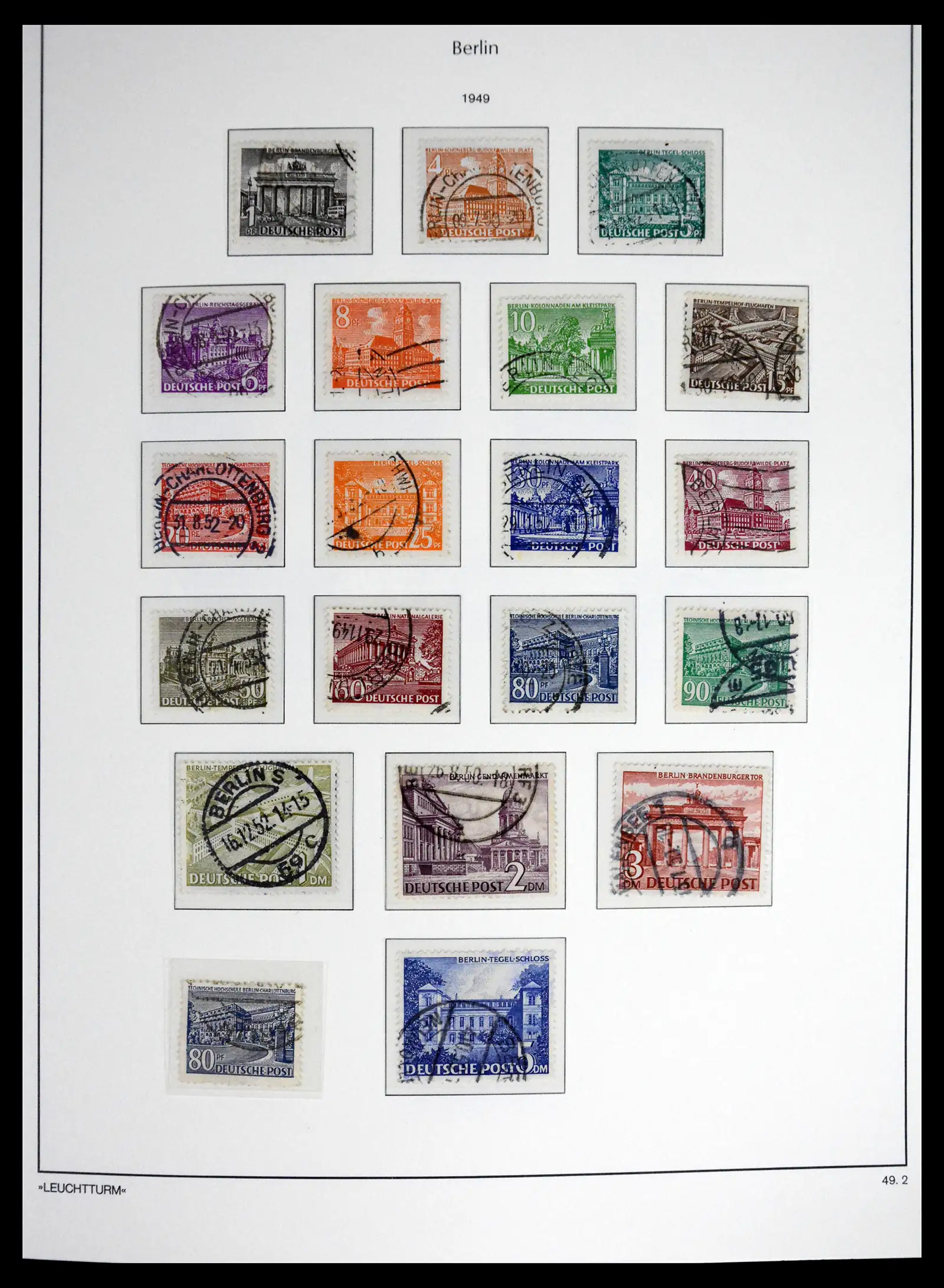 41707 0003 - Stamp collection 41707 Berlin complete used 1948-1990.