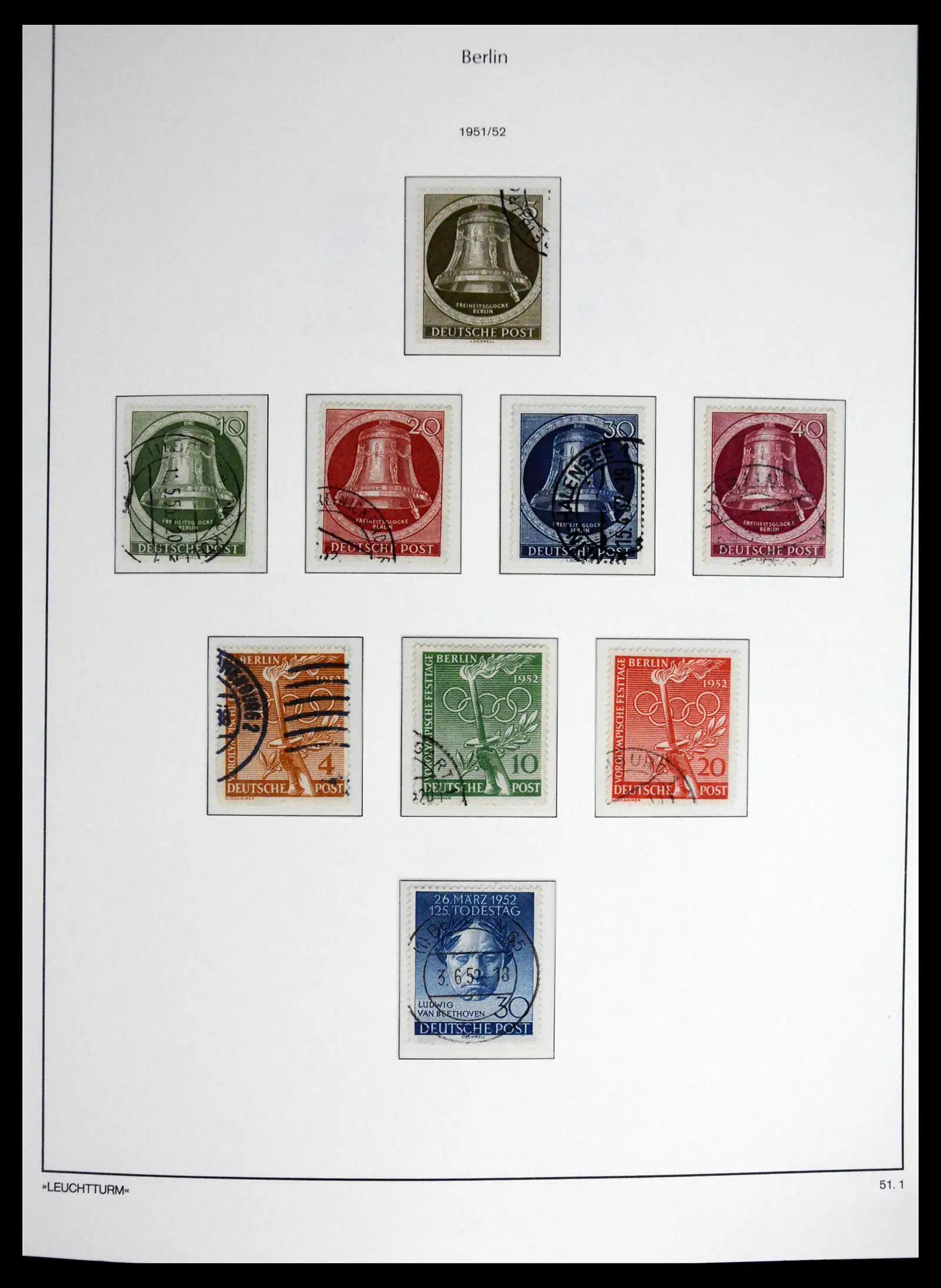 41707 0007 - Stamp collection 41707 Berlin complete used 1948-1990.
