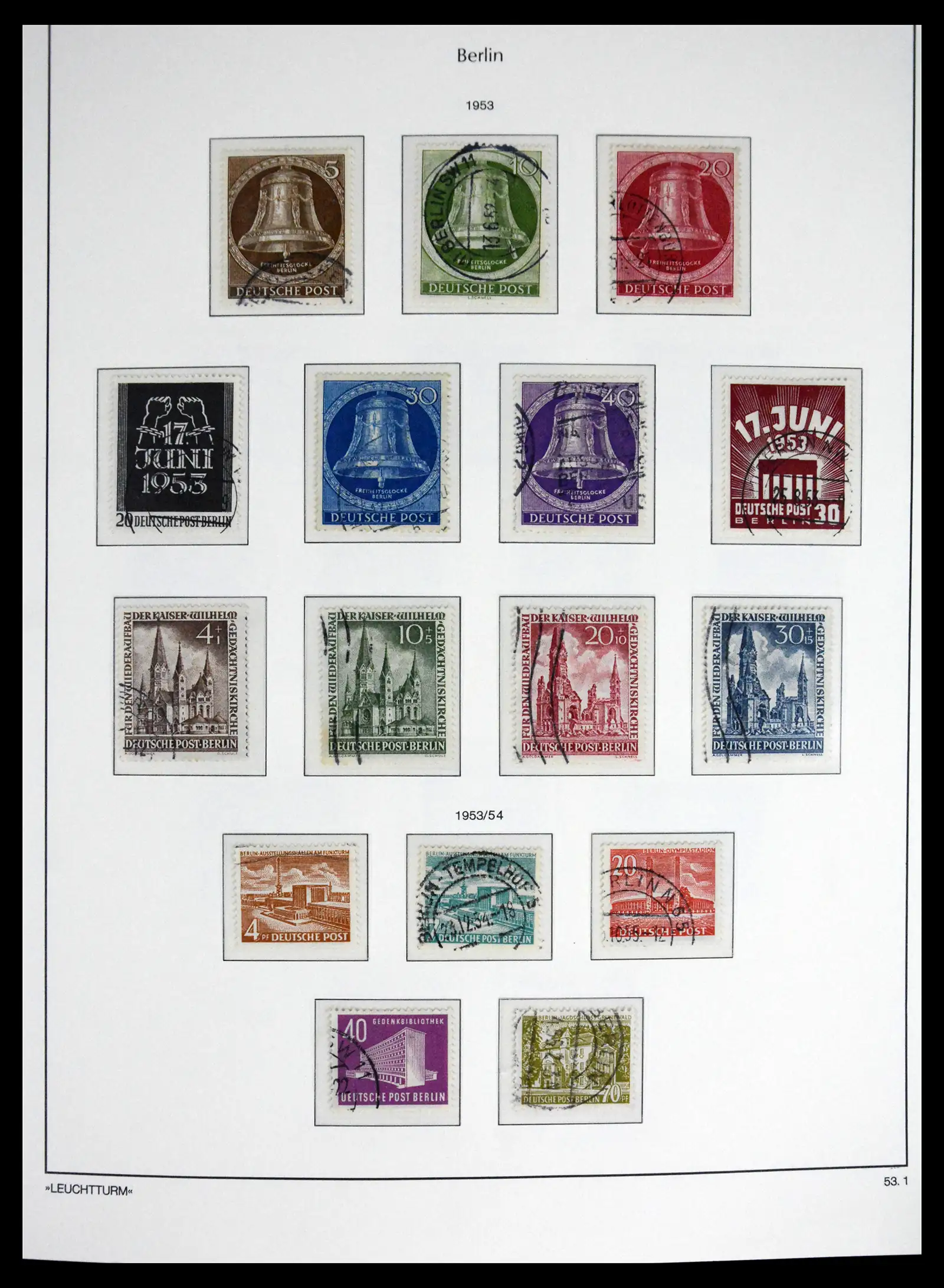 41707 0009 - Stamp collection 41707 Berlin complete used 1948-1990.