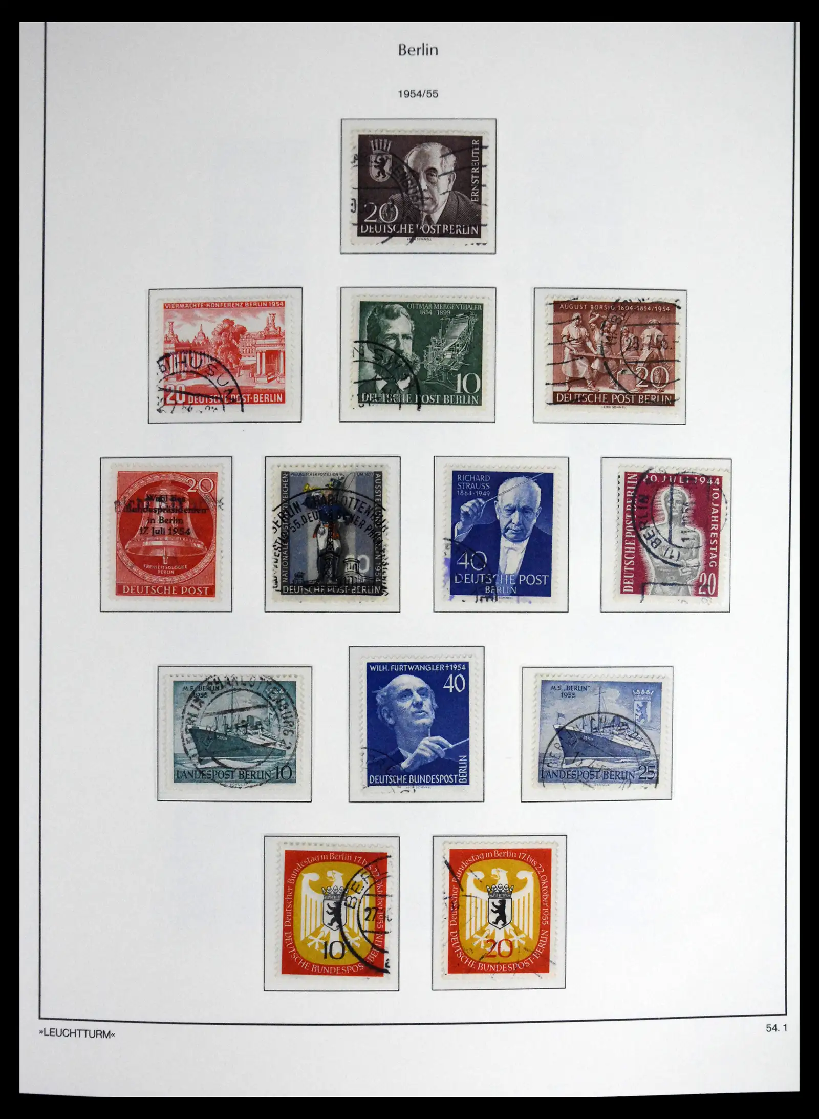 41707 0010 - Stamp collection 41707 Berlin complete used 1948-1990.