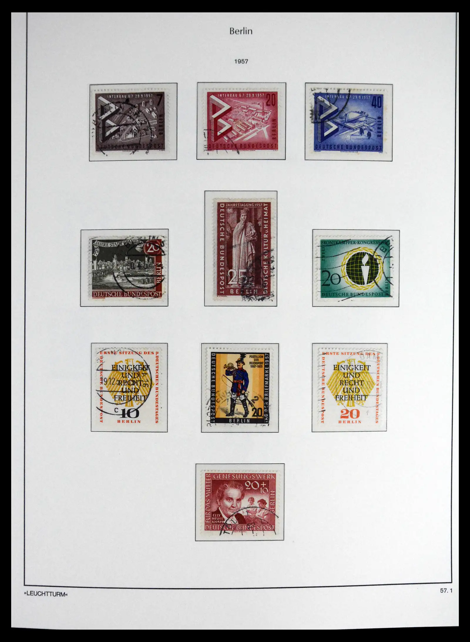 41707 0013 - Stamp collection 41707 Berlin complete used 1948-1990.