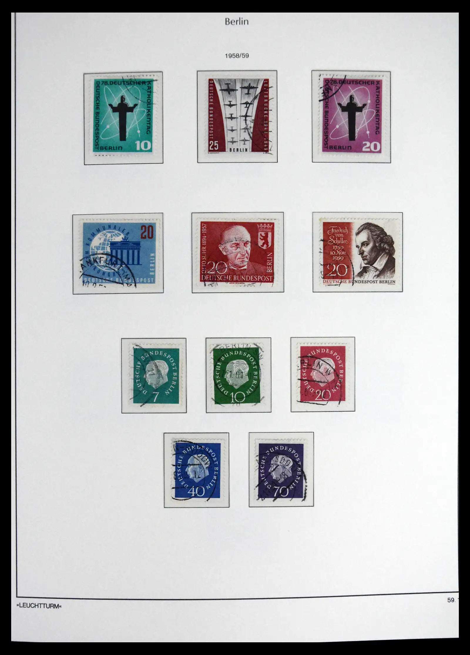 41707 0015 - Stamp collection 41707 Berlin complete used 1948-1990.