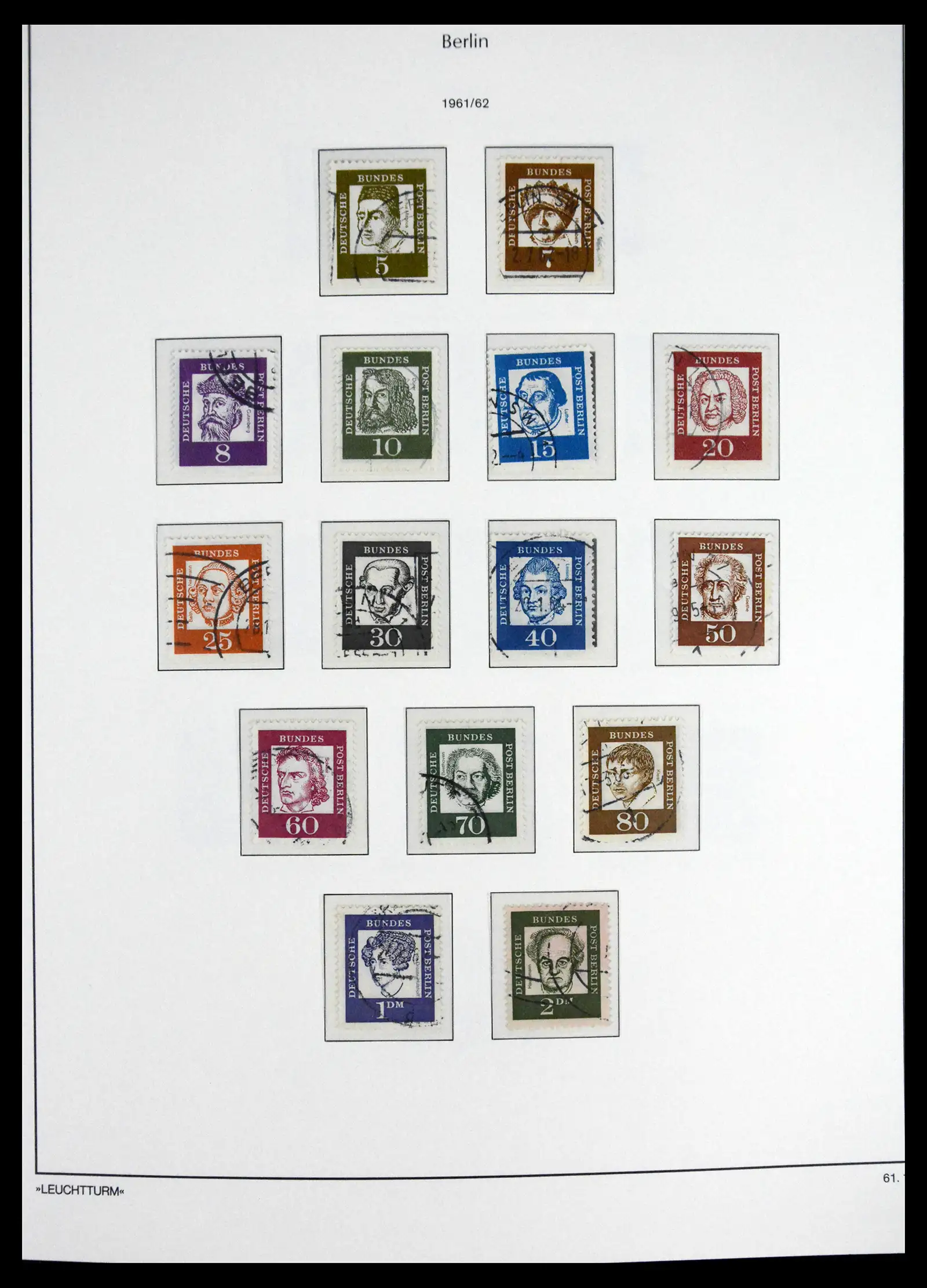 41707 0017 - Stamp collection 41707 Berlin complete used 1948-1990.