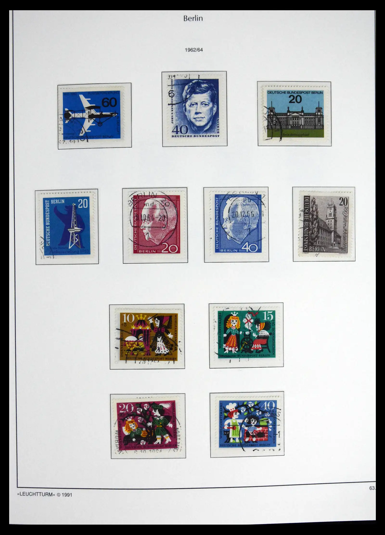 41707 0019 - Stamp collection 41707 Berlin complete used 1948-1990.
