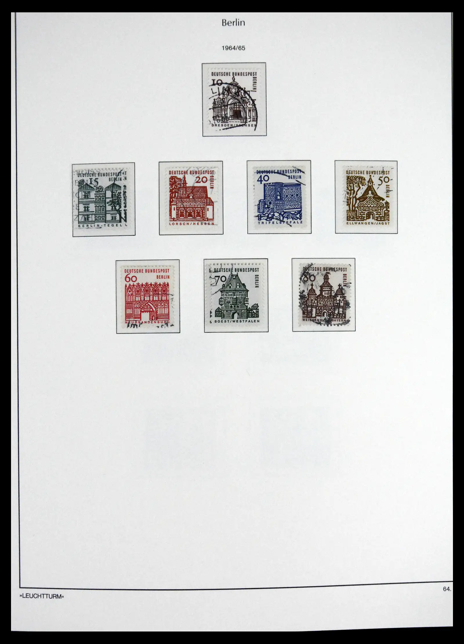41707 0020 - Stamp collection 41707 Berlin complete used 1948-1990.
