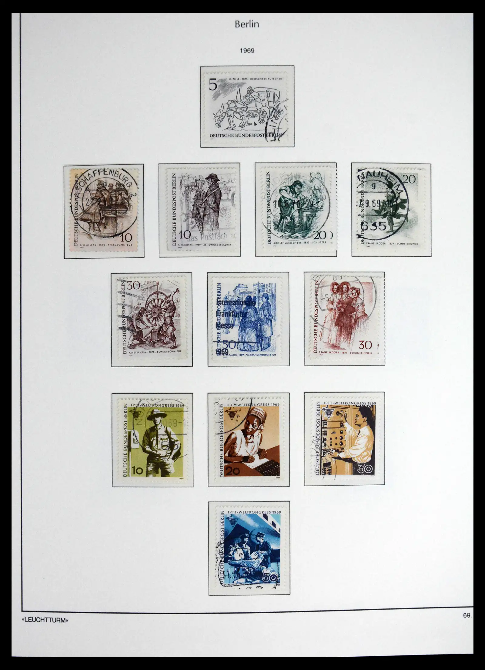 41707 0028 - Stamp collection 41707 Berlin complete used 1948-1990.
