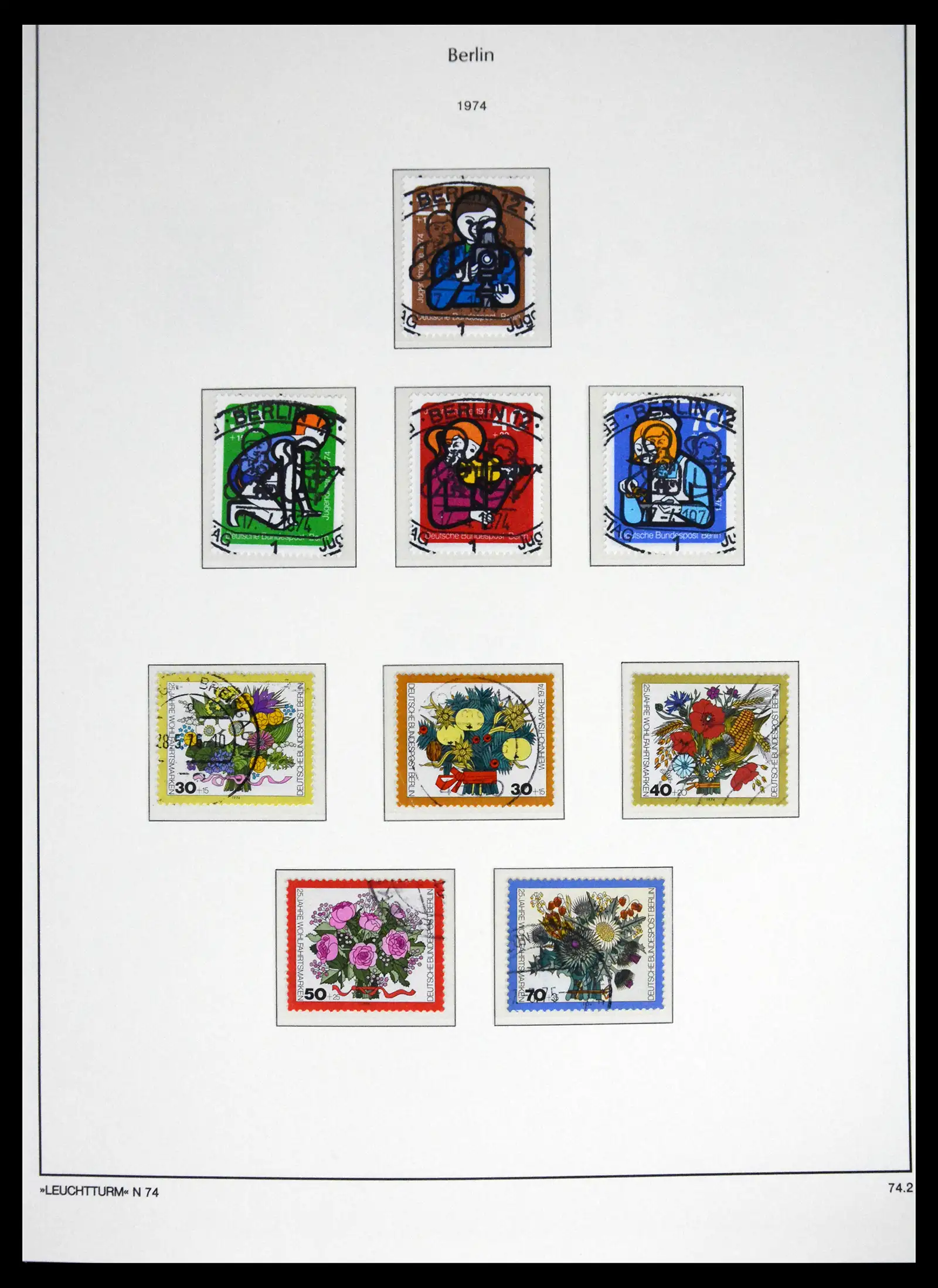 41707 0043 - Stamp collection 41707 Berlin complete used 1948-1990.