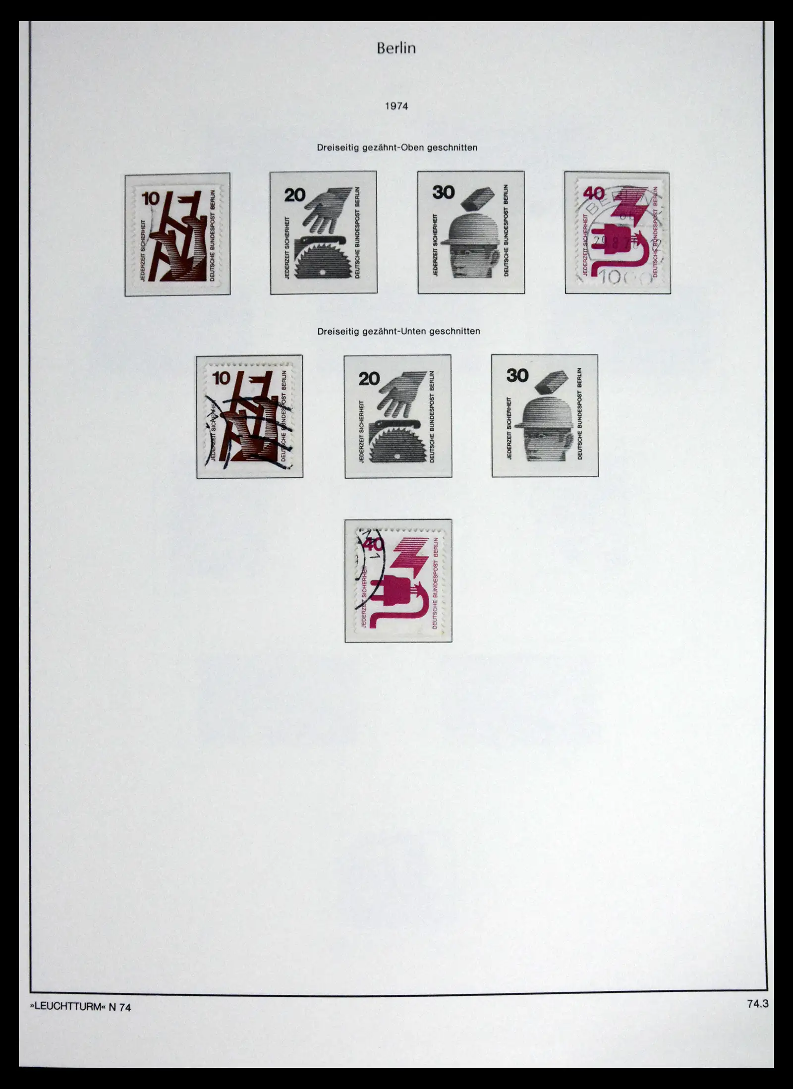 41707 0044 - Stamp collection 41707 Berlin complete used 1948-1990.
