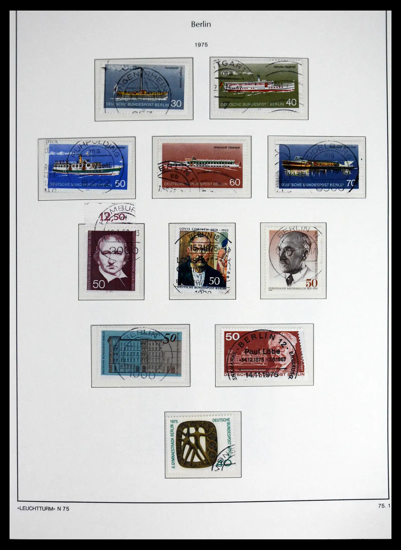 41707 0045 - Stamp collection 41707 Berlin complete used 1948-1990.