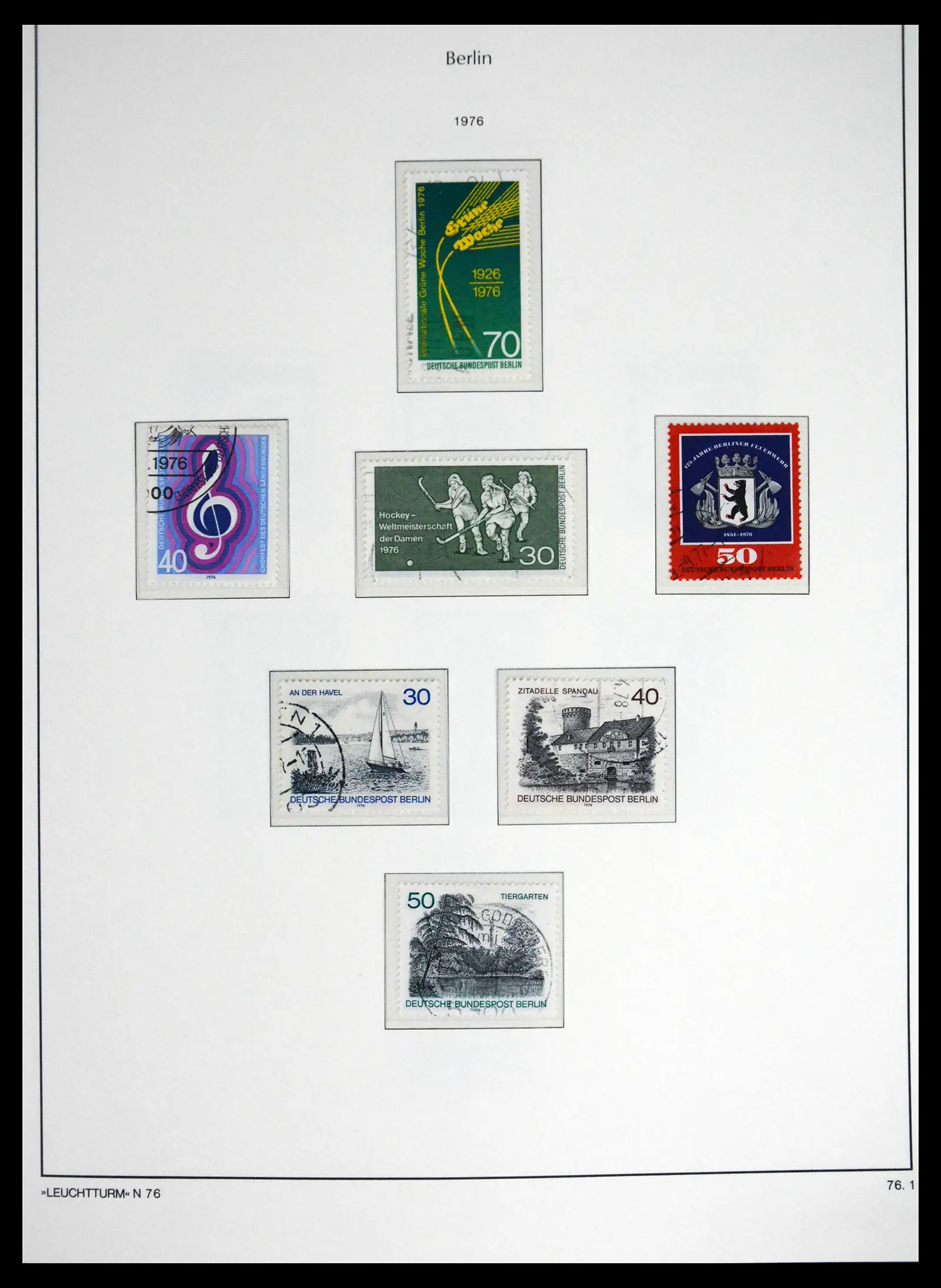 41707 0048 - Stamp collection 41707 Berlin complete used 1948-1990.