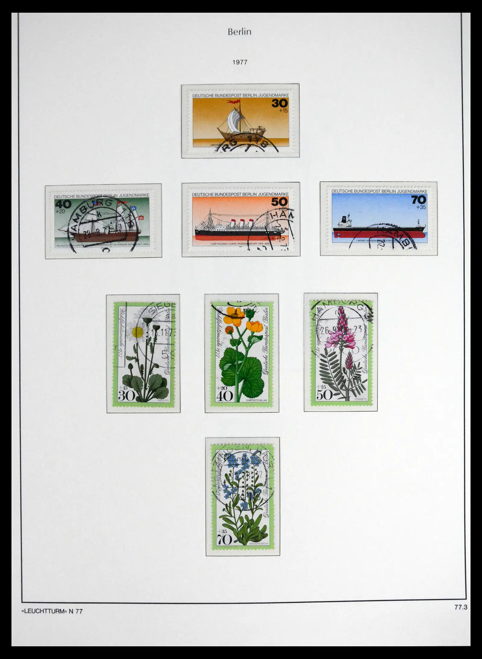 41707 0054 - Stamp collection 41707 Berlin complete used 1948-1990.