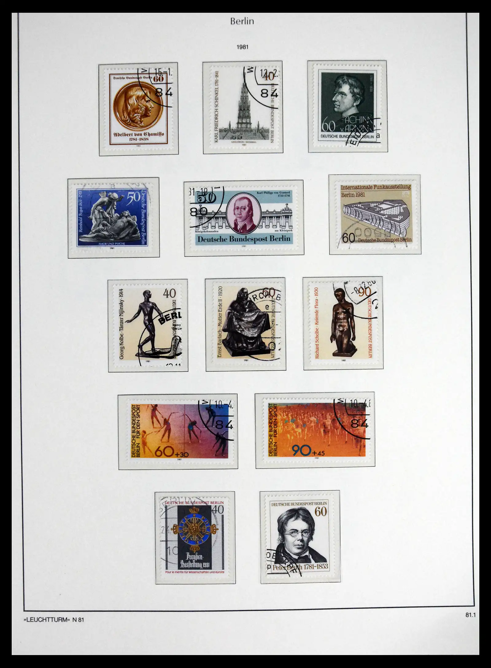 41707 0063 - Stamp collection 41707 Berlin complete used 1948-1990.