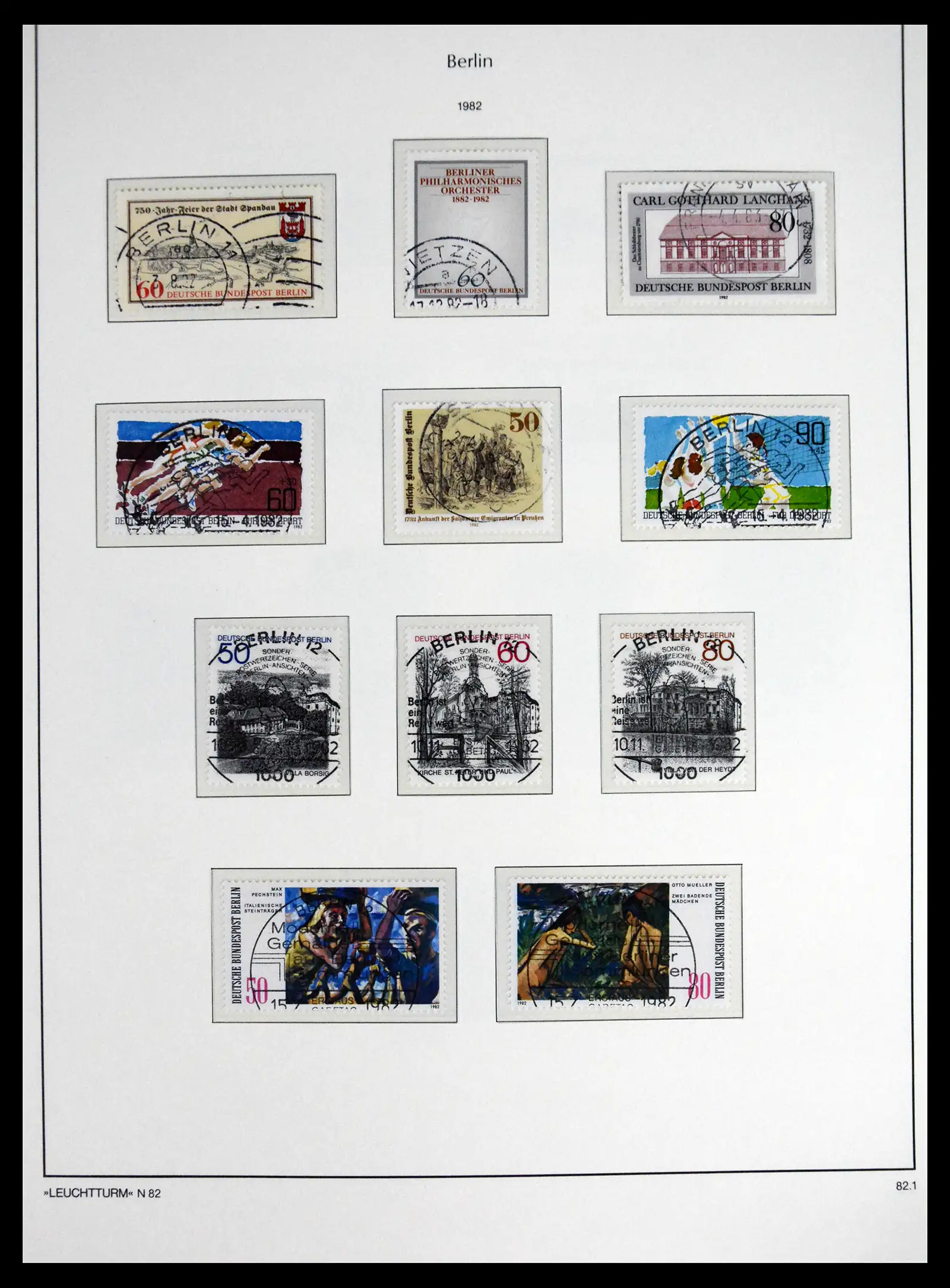 41707 0065 - Stamp collection 41707 Berlin complete used 1948-1990.