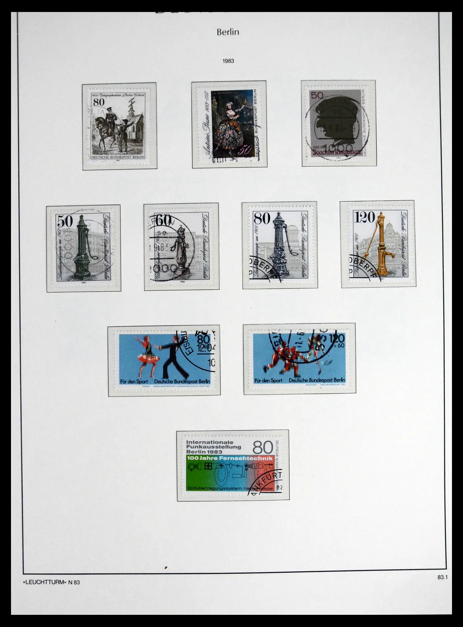 41707 0067 - Stamp collection 41707 Berlin complete used 1948-1990.