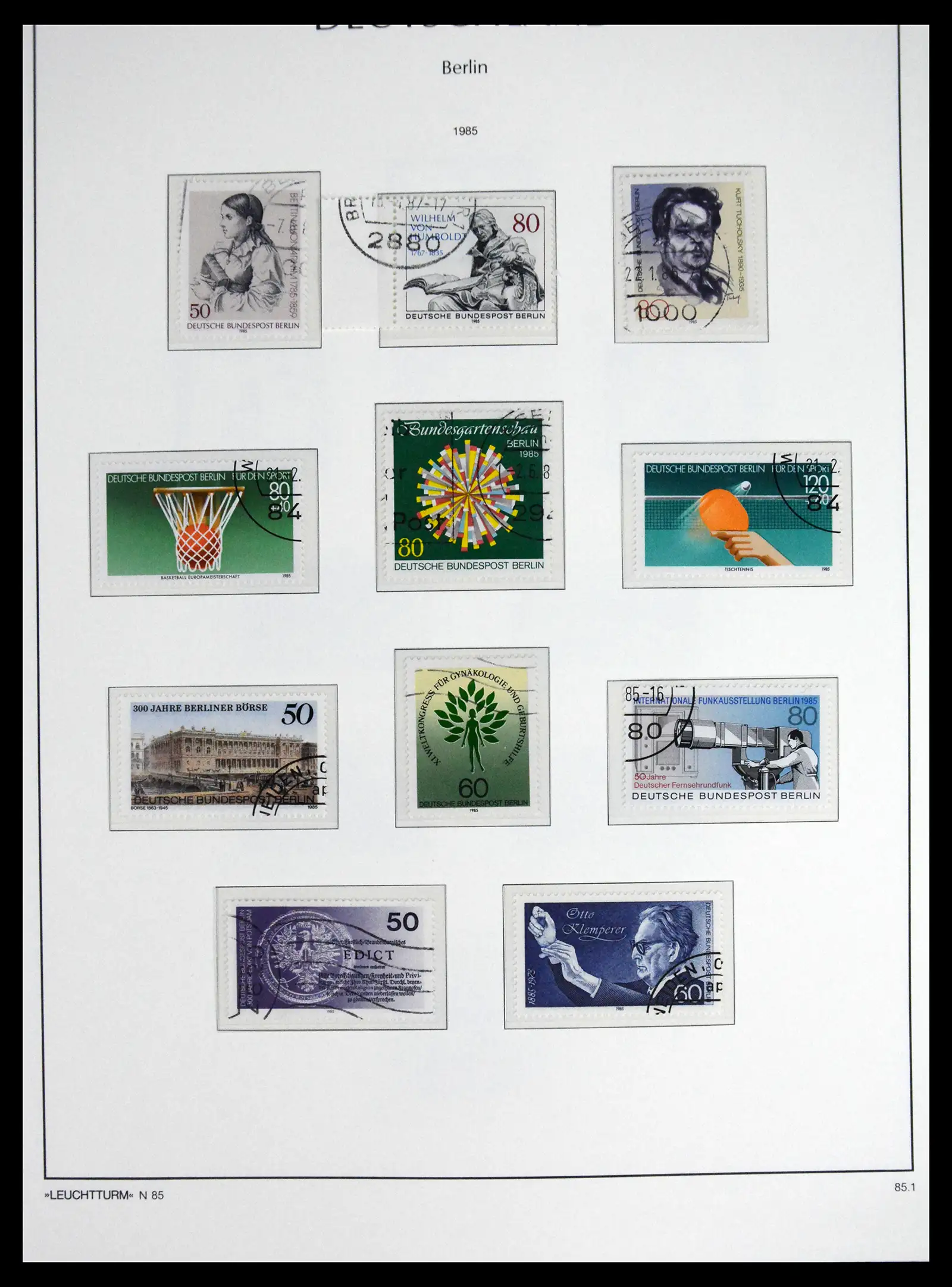 41707 0071 - Stamp collection 41707 Berlin complete used 1948-1990.