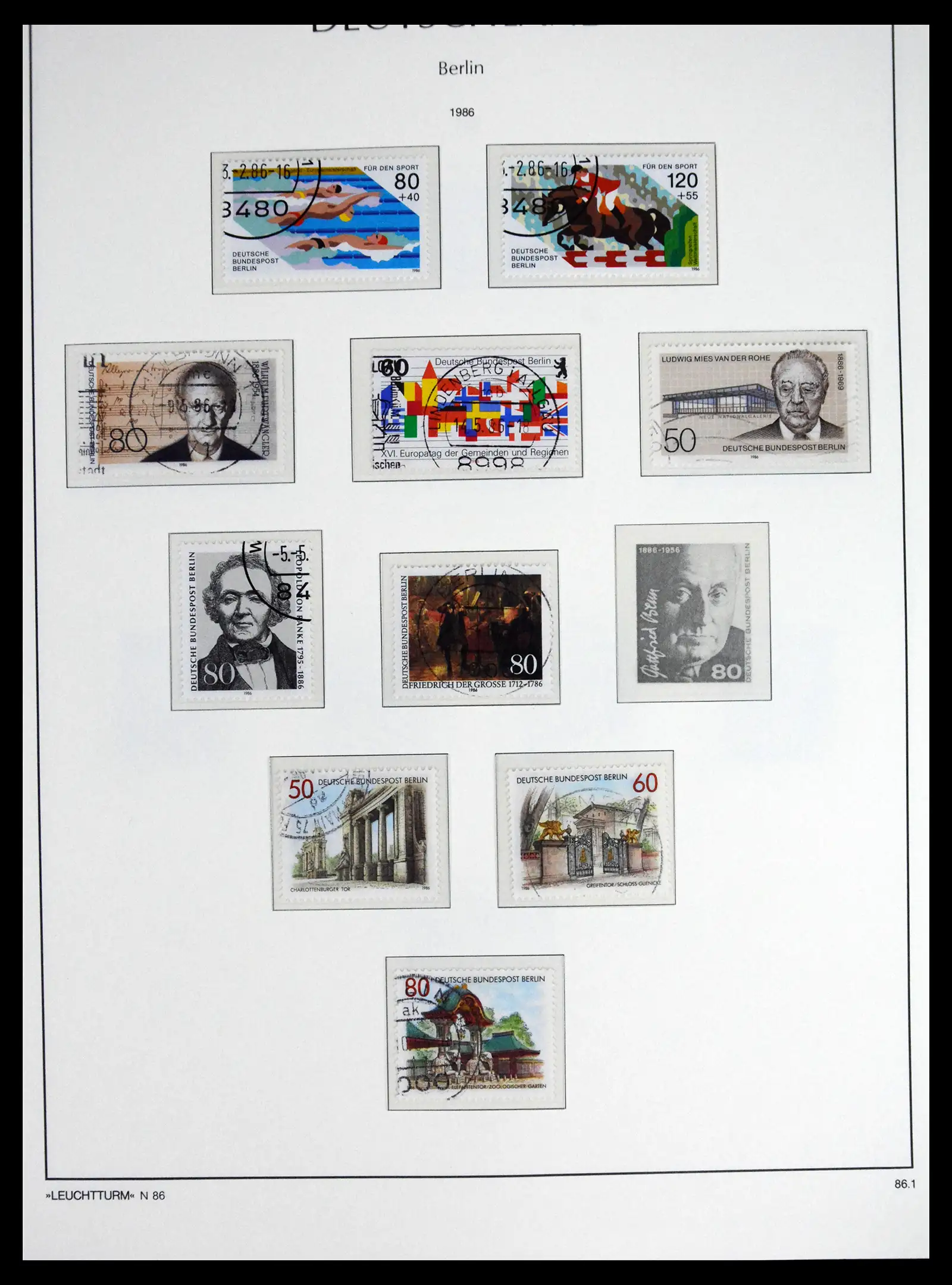 41707 0073 - Stamp collection 41707 Berlin complete used 1948-1990.