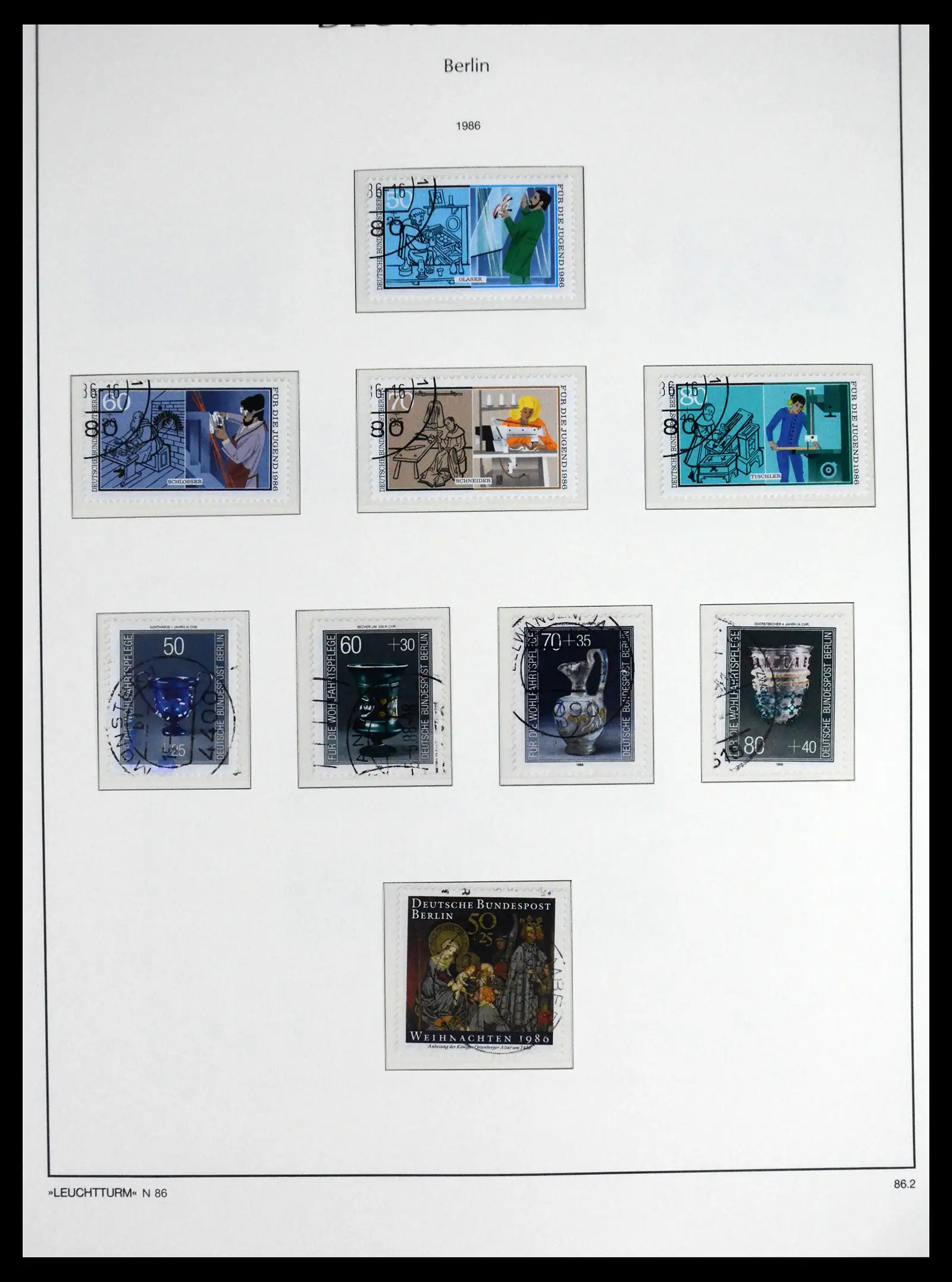 41707 0074 - Stamp collection 41707 Berlin complete used 1948-1990.