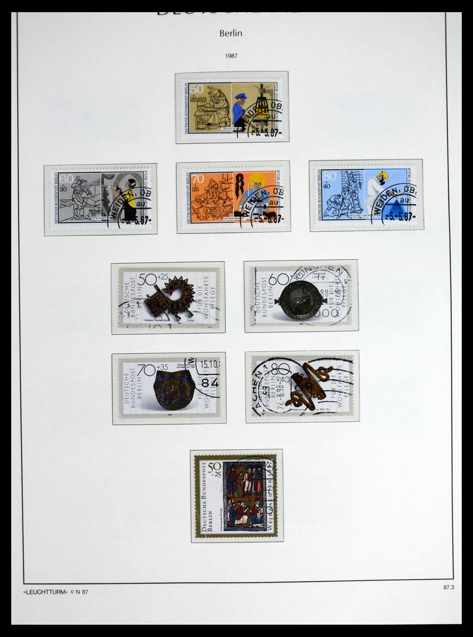 41707 0077 - Stamp collection 41707 Berlin complete used 1948-1990.