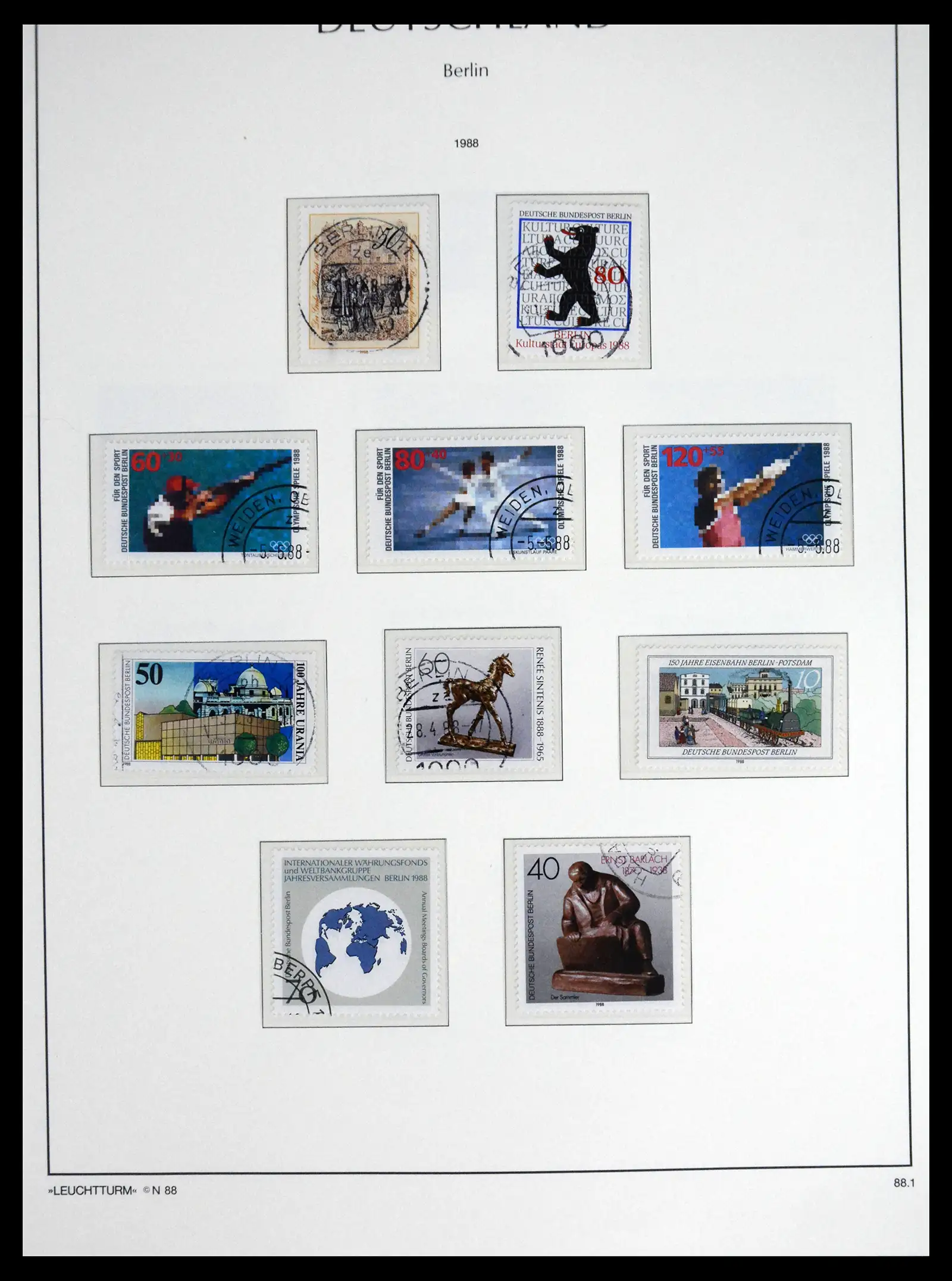 41707 0079 - Stamp collection 41707 Berlin complete used 1948-1990.