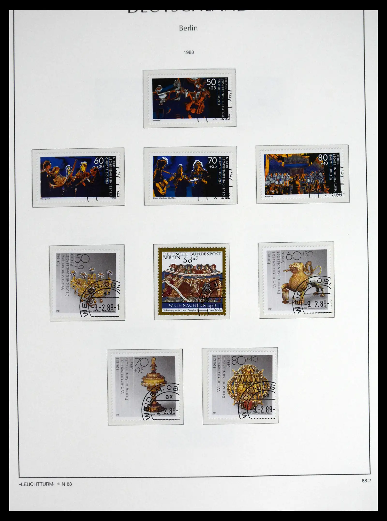 41707 0080 - Stamp collection 41707 Berlin complete used 1948-1990.