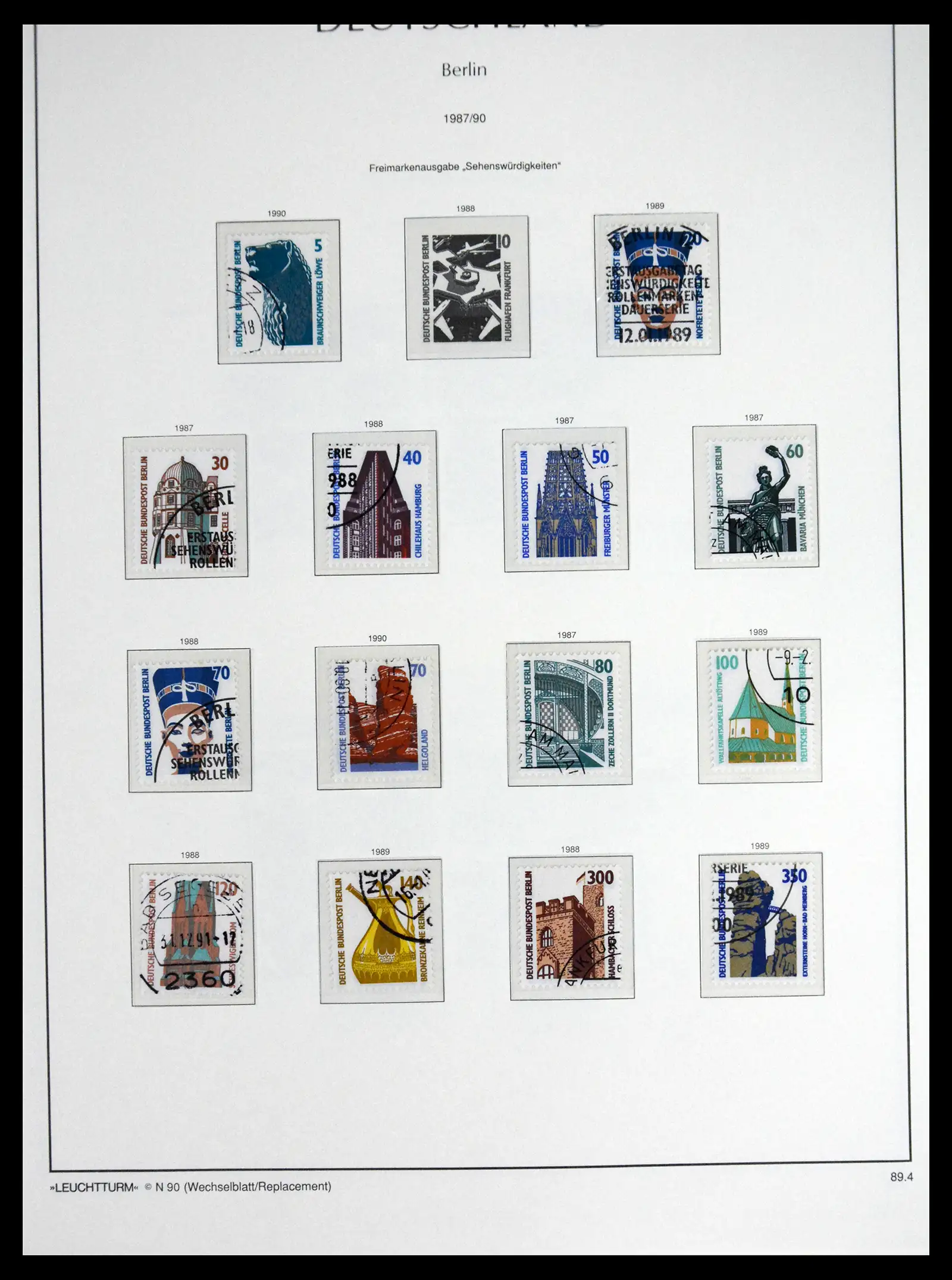 41707 0084 - Stamp collection 41707 Berlin complete used 1948-1990.