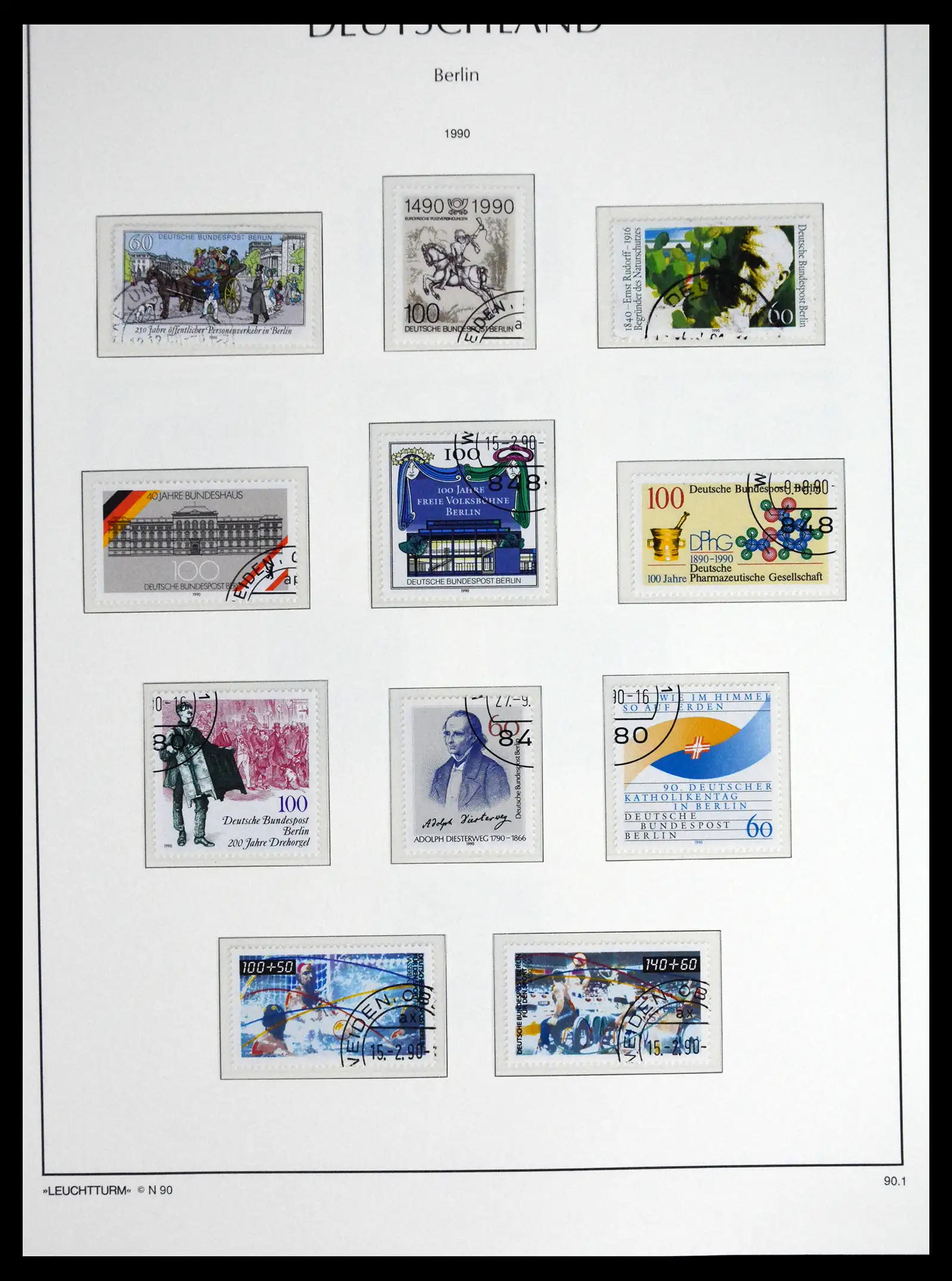 41707 0086 - Stamp collection 41707 Berlin complete used 1948-1990.