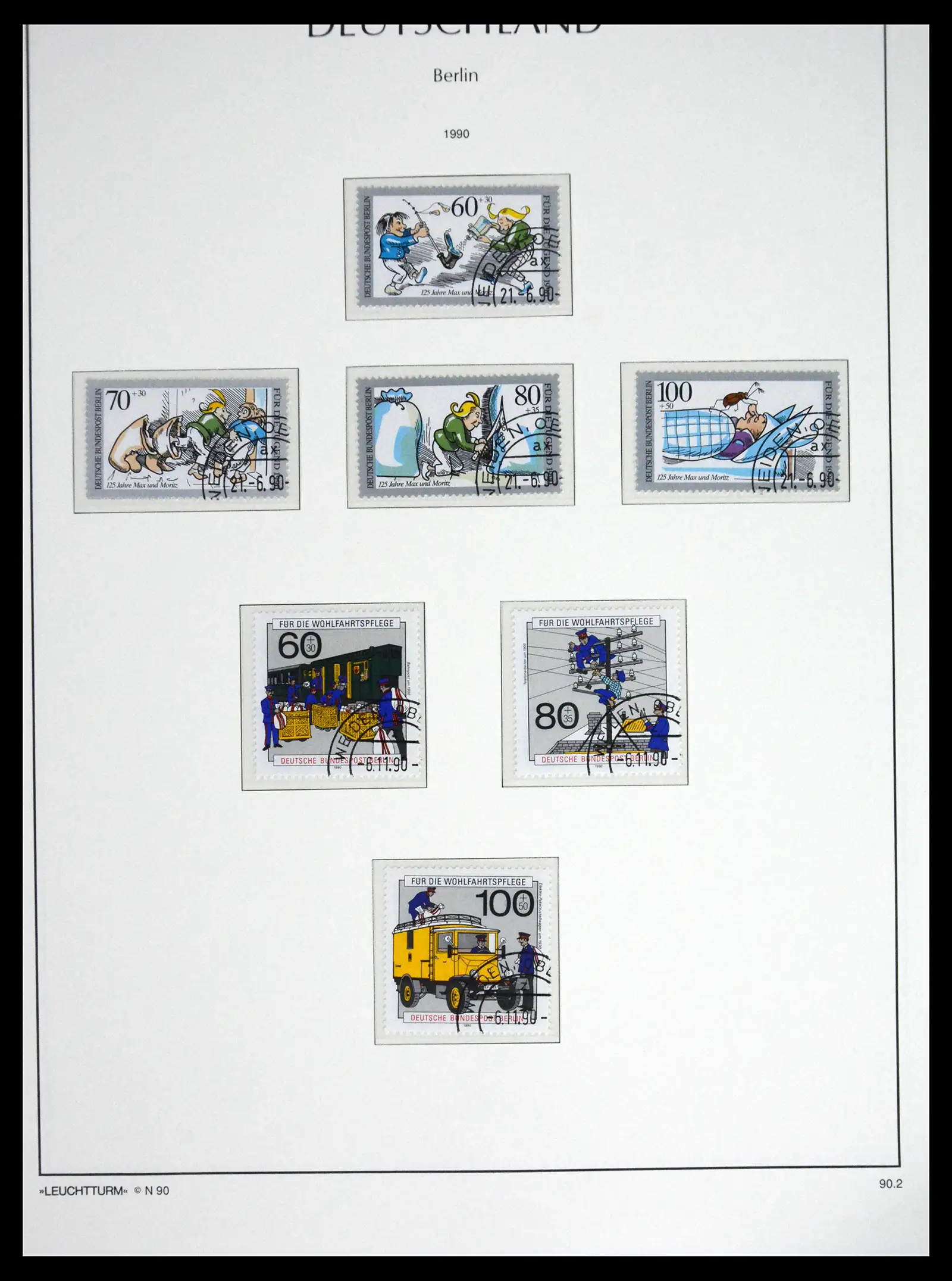 41707 0087 - Stamp collection 41707 Berlin complete used 1948-1990.