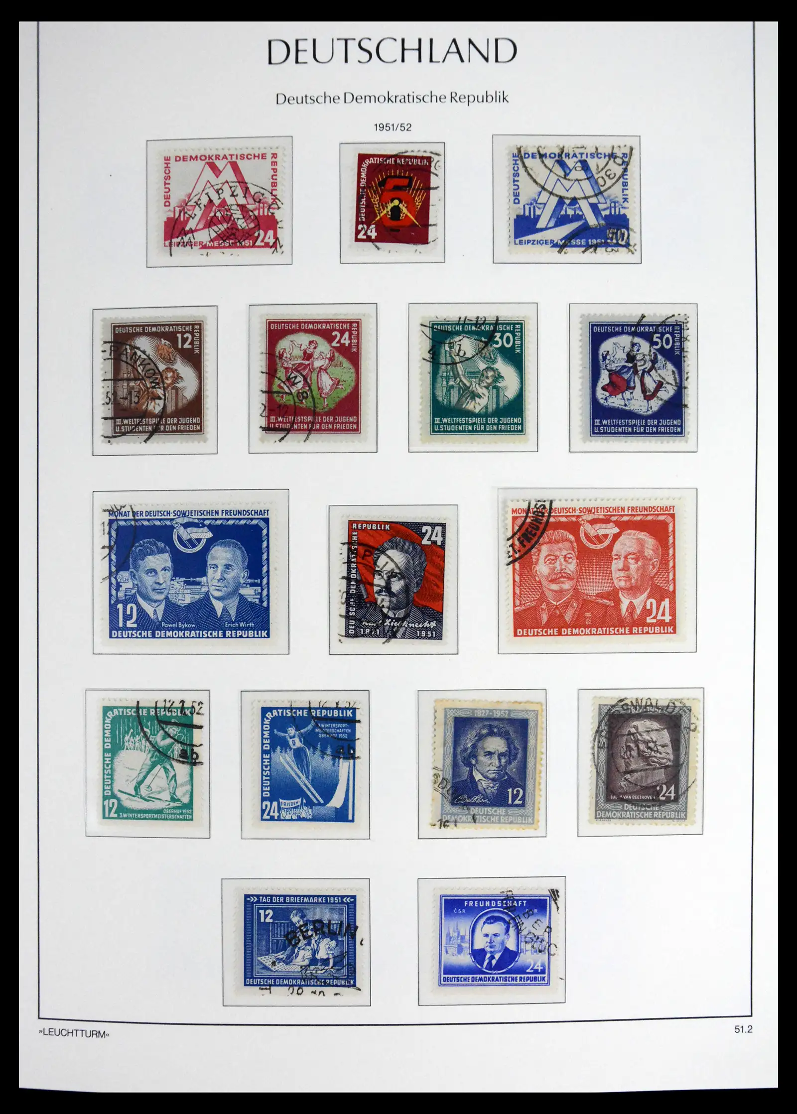 41708 0005 - Postzegelverzameling 41708 DDR compleet gebruikt 1948-1990.