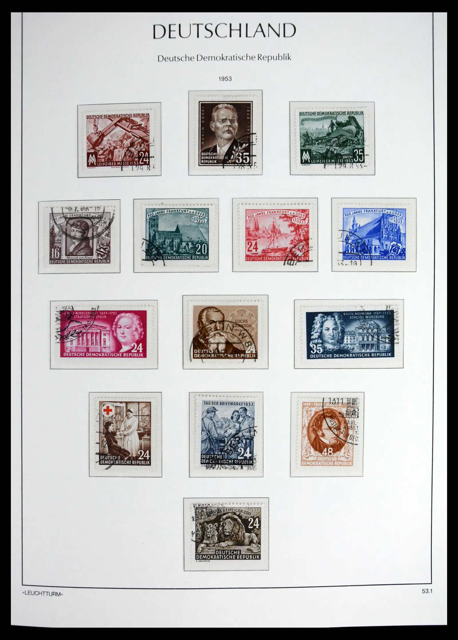 41708 0009 - Postzegelverzameling 41708 DDR compleet gebruikt 1948-1990.