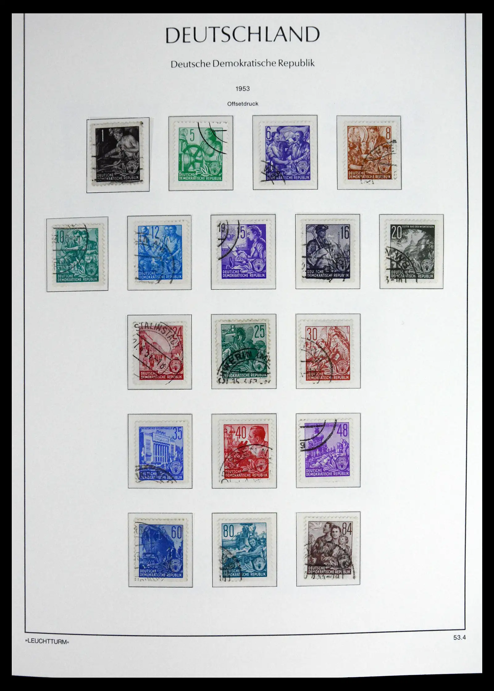 41708 0012 - Postzegelverzameling 41708 DDR compleet gebruikt 1948-1990.