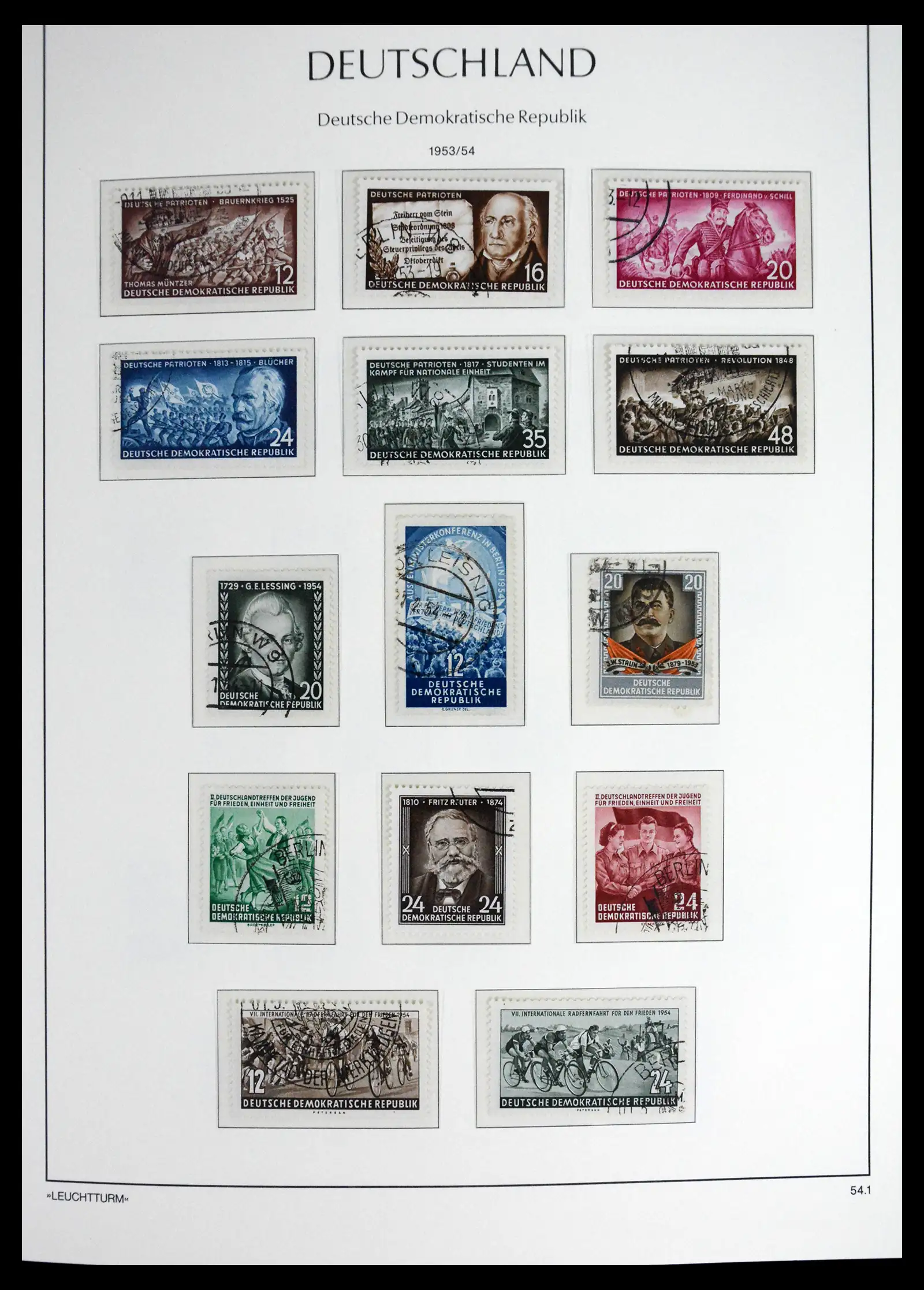 41708 0013 - Postzegelverzameling 41708 DDR compleet gebruikt 1948-1990.