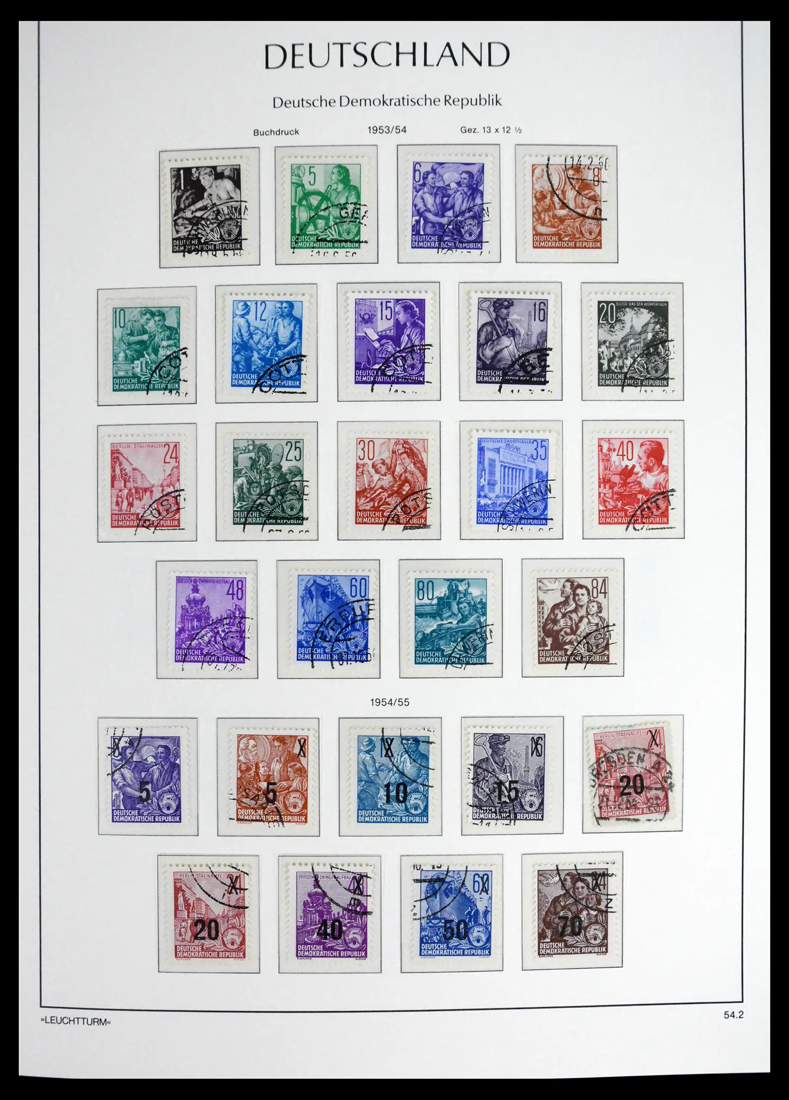 41708 0014 - Postzegelverzameling 41708 DDR compleet gebruikt 1948-1990.