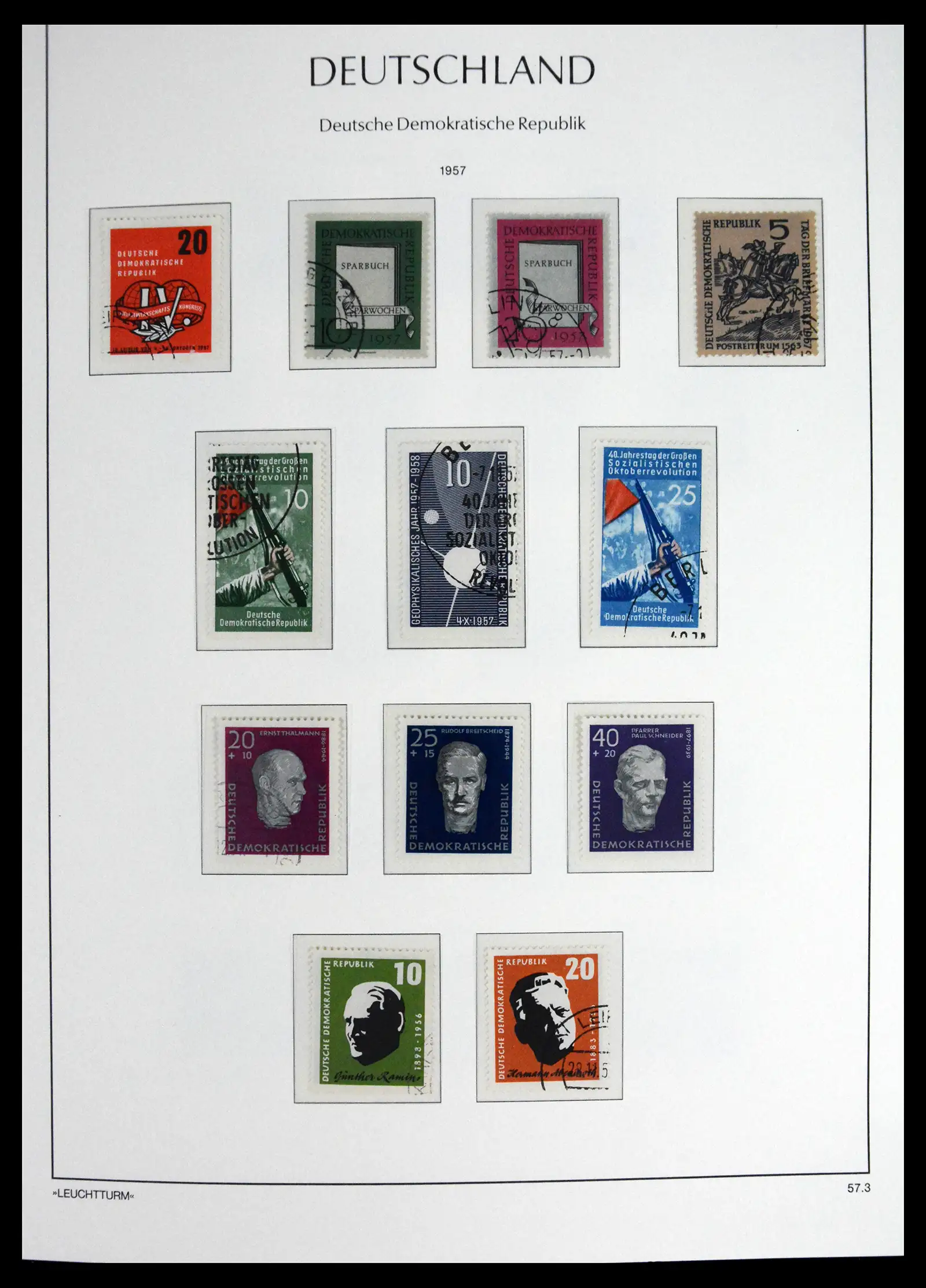 41708 0027 - Postzegelverzameling 41708 DDR compleet gebruikt 1948-1990.