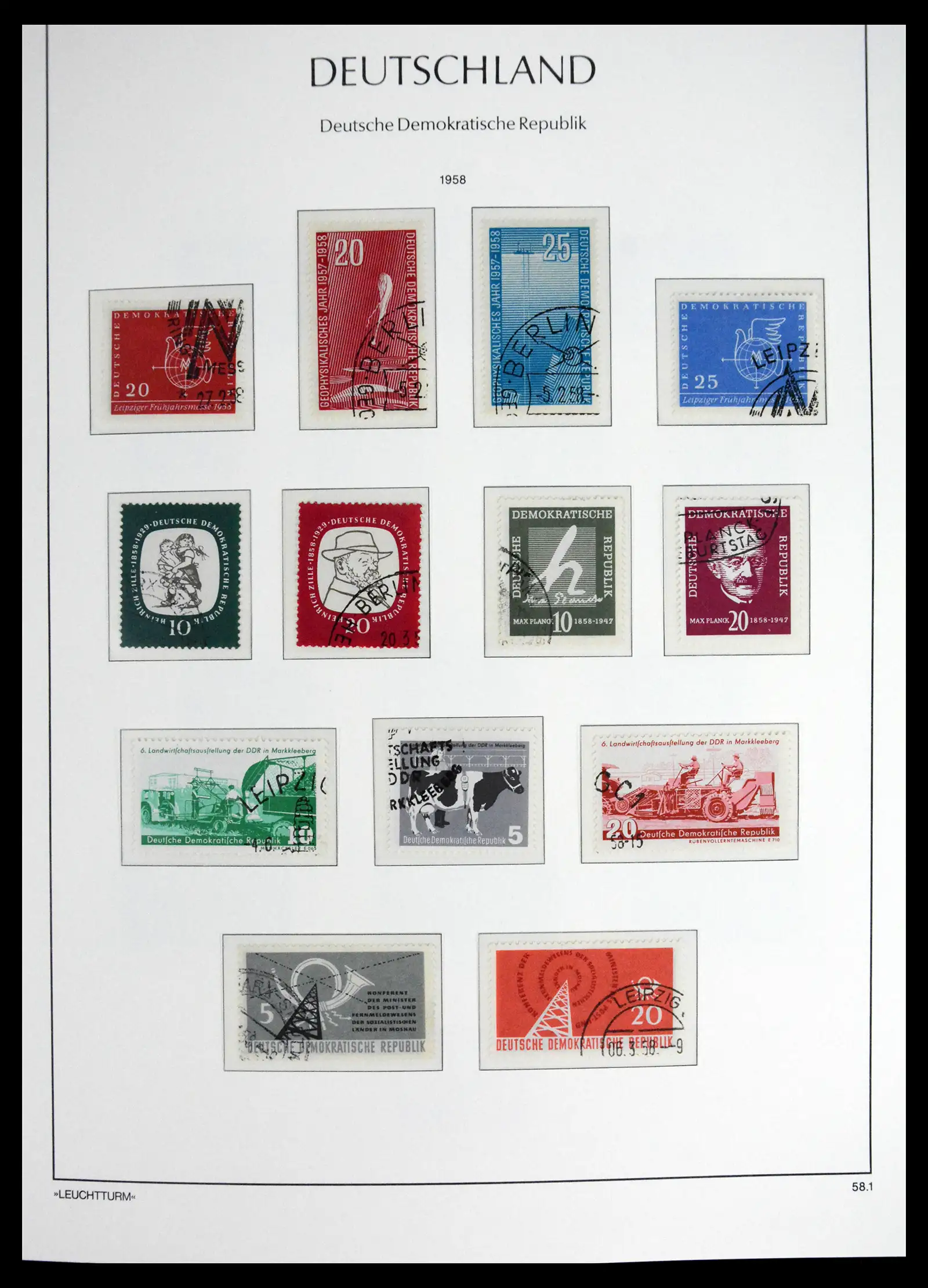 41708 0029 - Postzegelverzameling 41708 DDR compleet gebruikt 1948-1990.