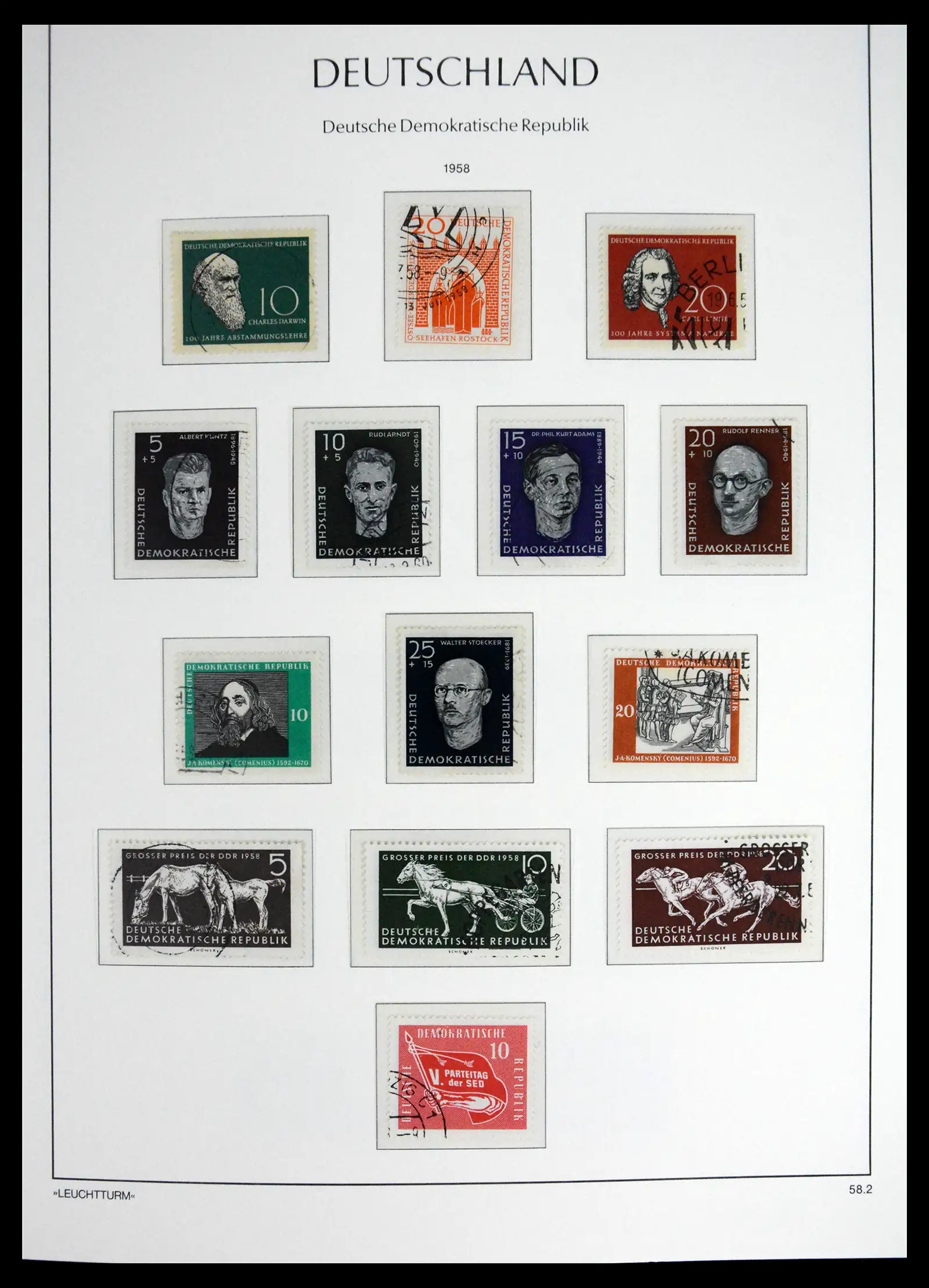 41708 0030 - Postzegelverzameling 41708 DDR compleet gebruikt 1948-1990.