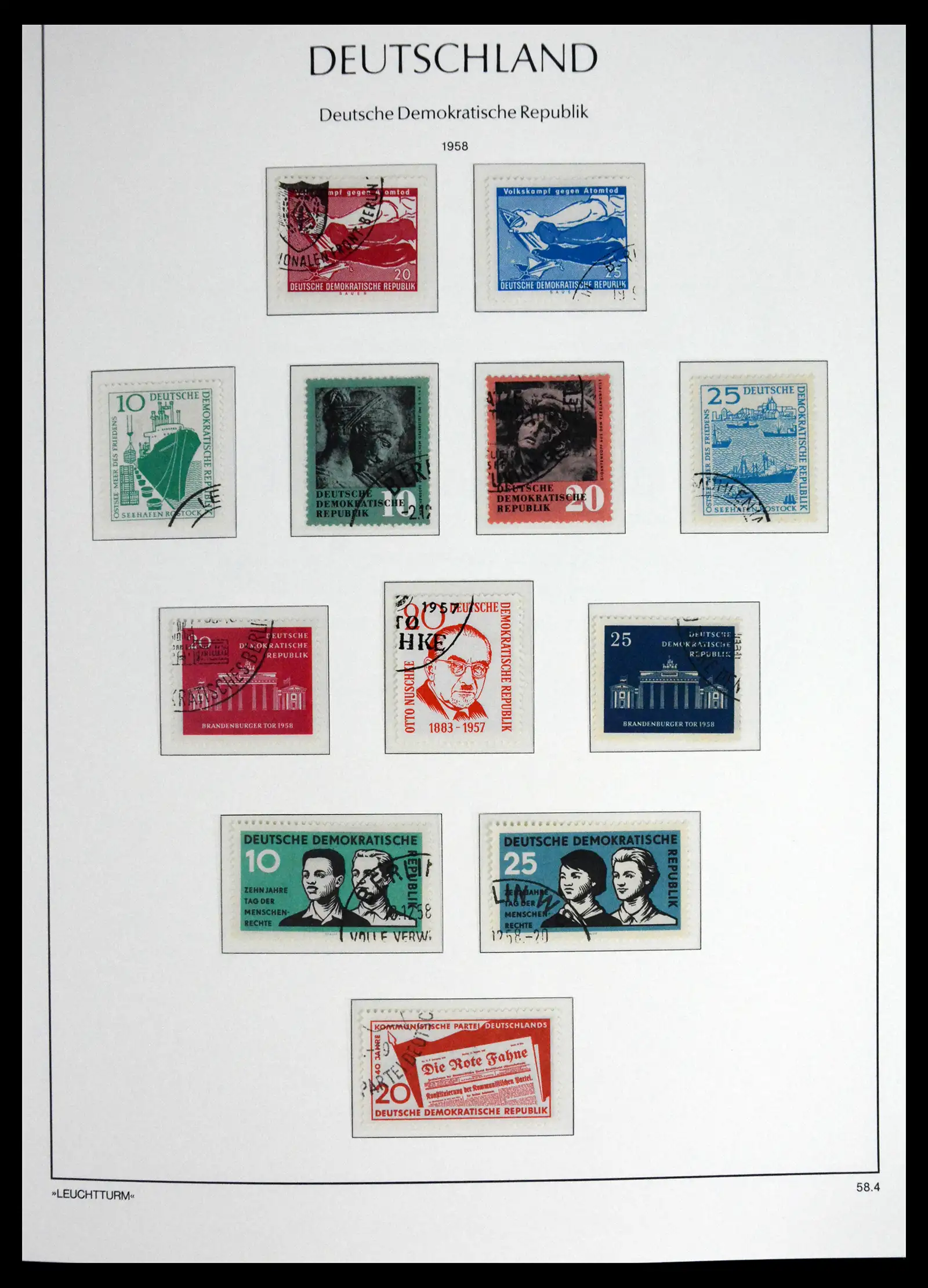 41708 0032 - Postzegelverzameling 41708 DDR compleet gebruikt 1948-1990.