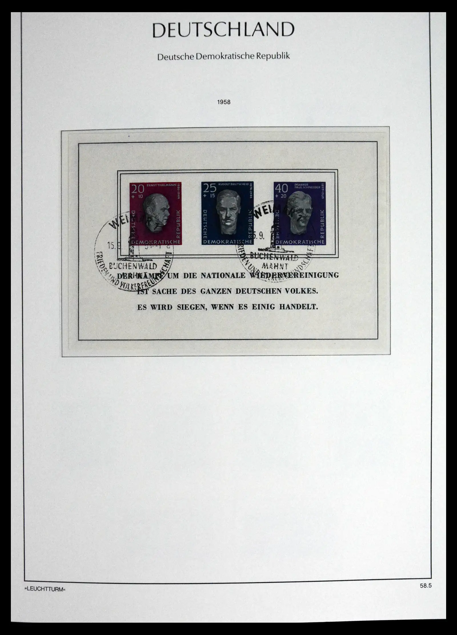 41708 0033 - Postzegelverzameling 41708 DDR compleet gebruikt 1948-1990.